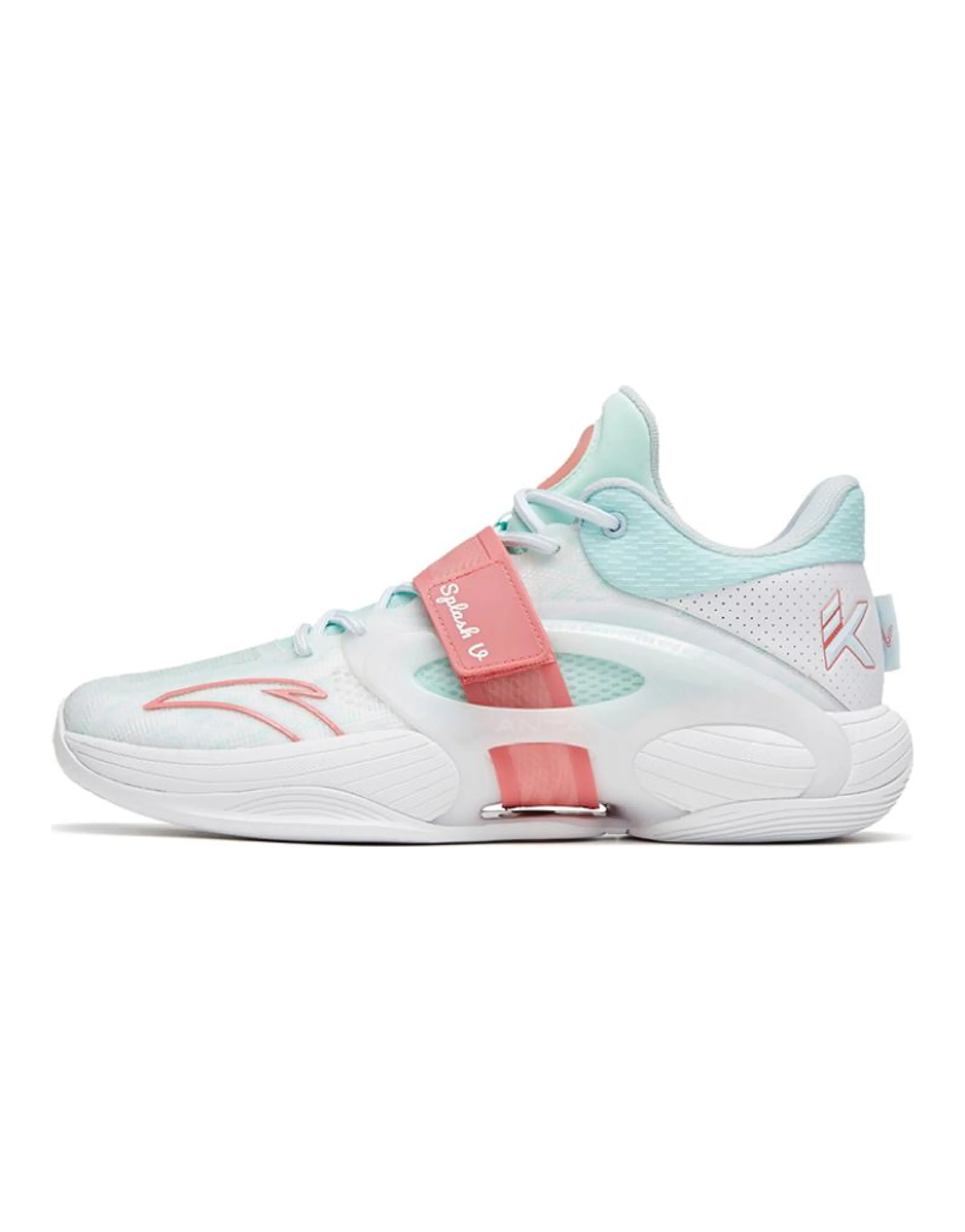 ANTA KT-SPLASH-V Basketball Shoes Men Low-Top White/Green/Pink