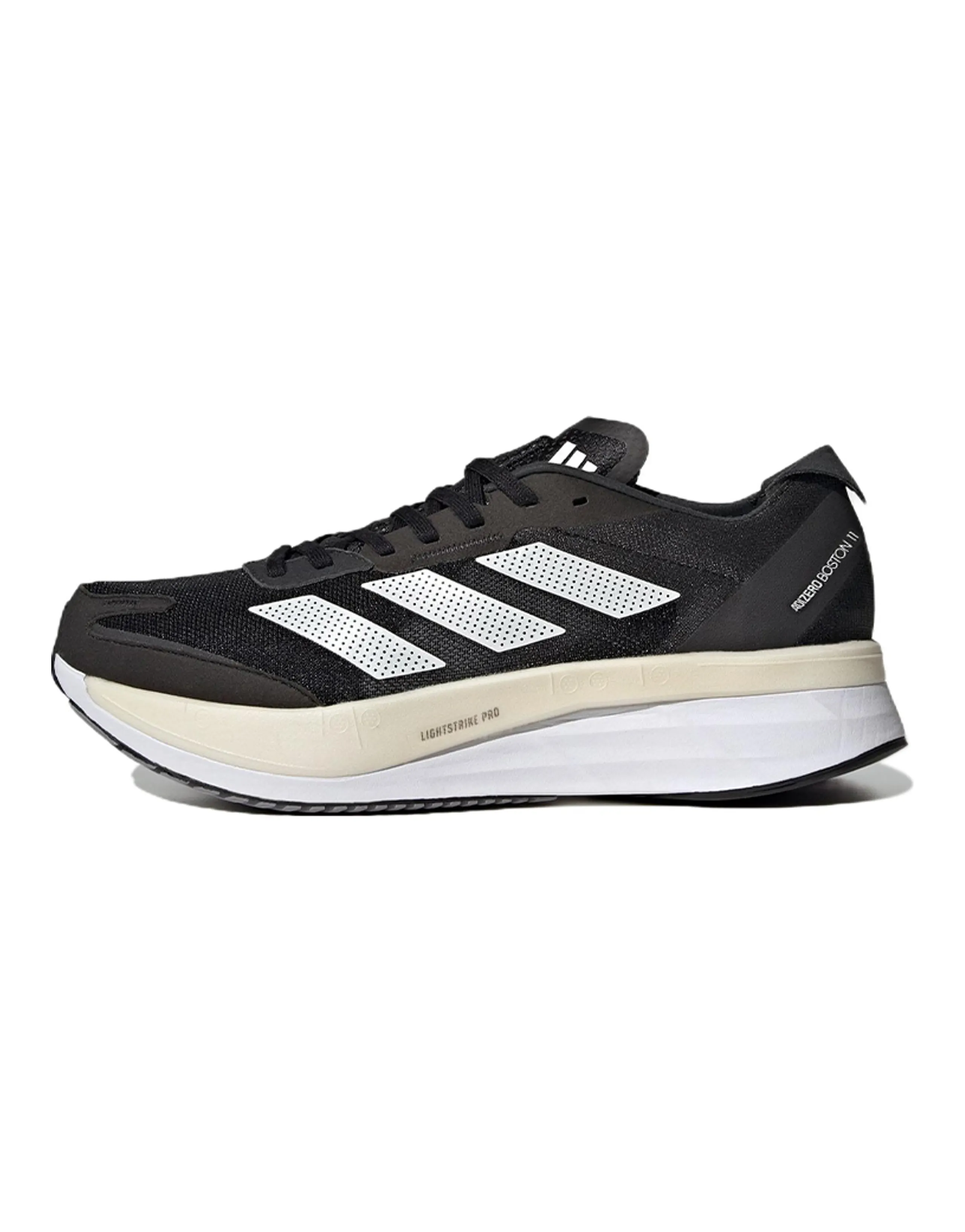 Adidas Adizero Boston 11 Black White Carbon Wide