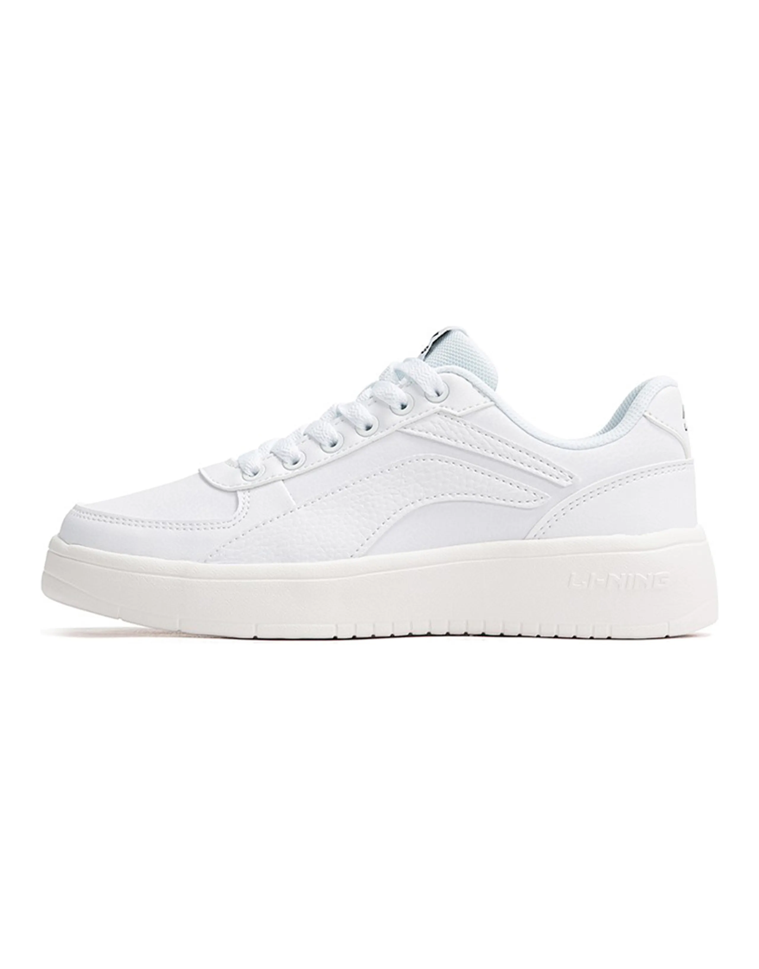 LiNing Anti-Slip Wear-Resistant Low-Top Skateboard Shoes Women's White