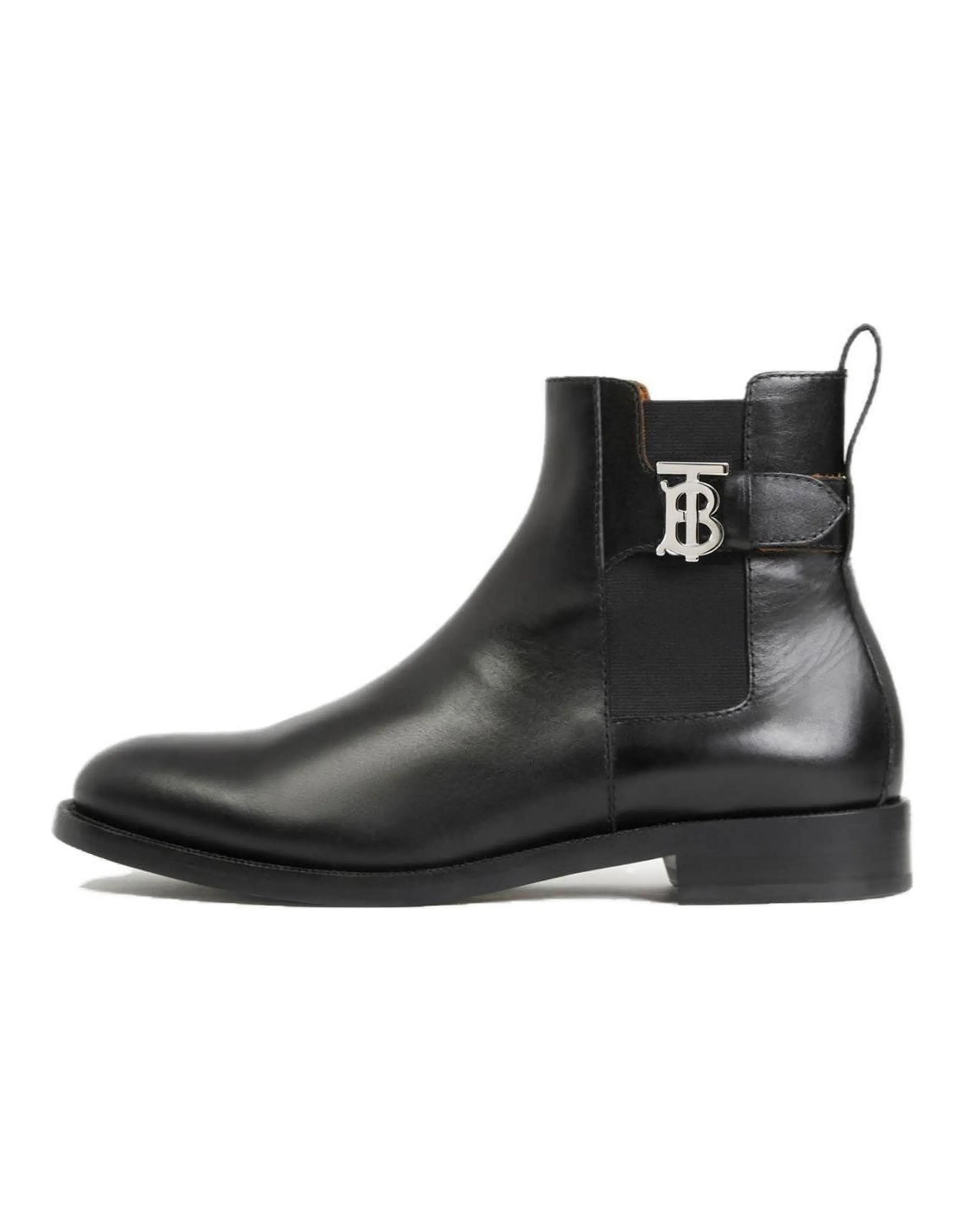 Burberry Monogram Short Chelsea Boots Men's Black
