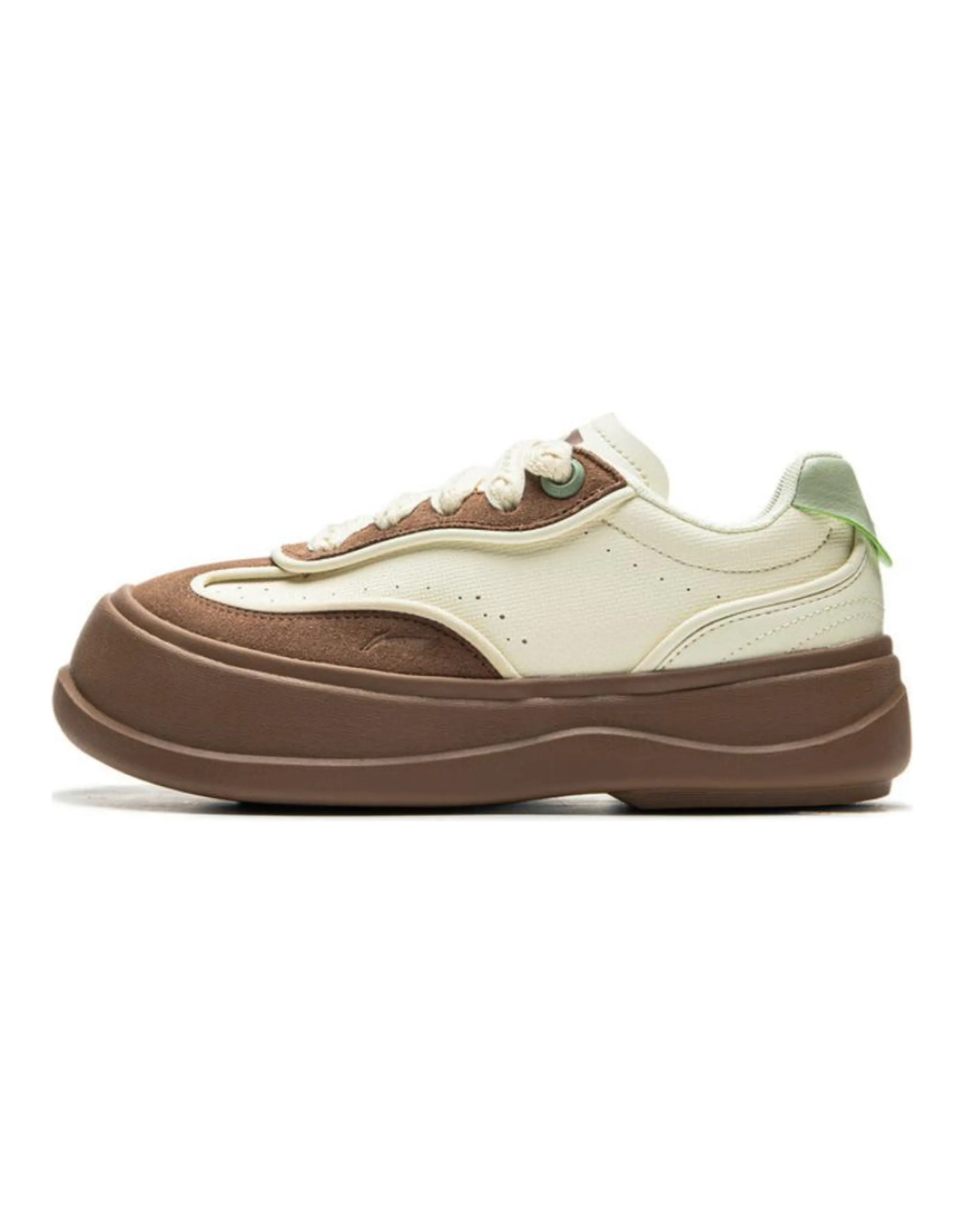 LINING Honey Platform Casual Shoes Women's Low-Top Beige Brown