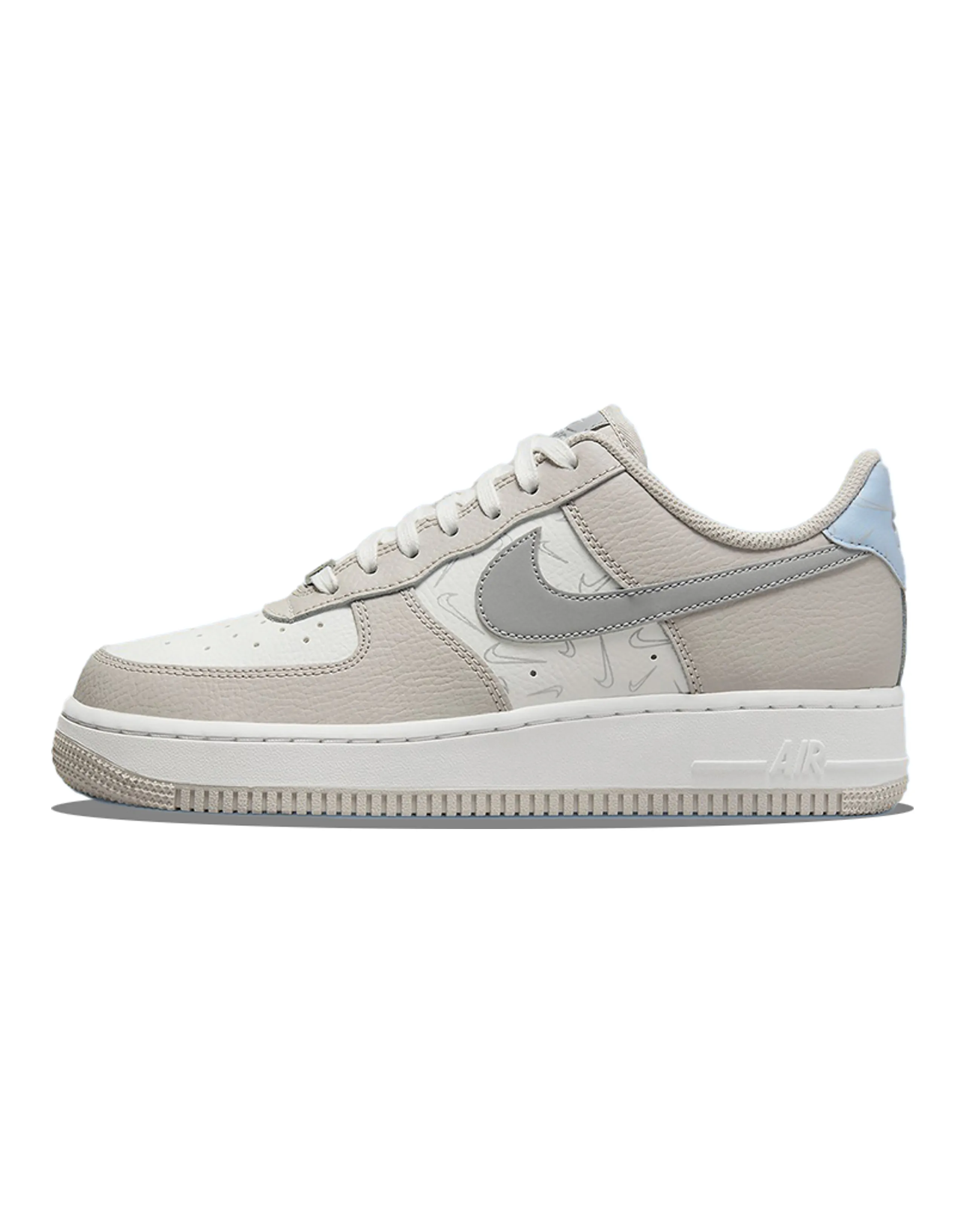 Nike Air Force 1 Low '07 Reflective Mini Swoosh Grey Women's