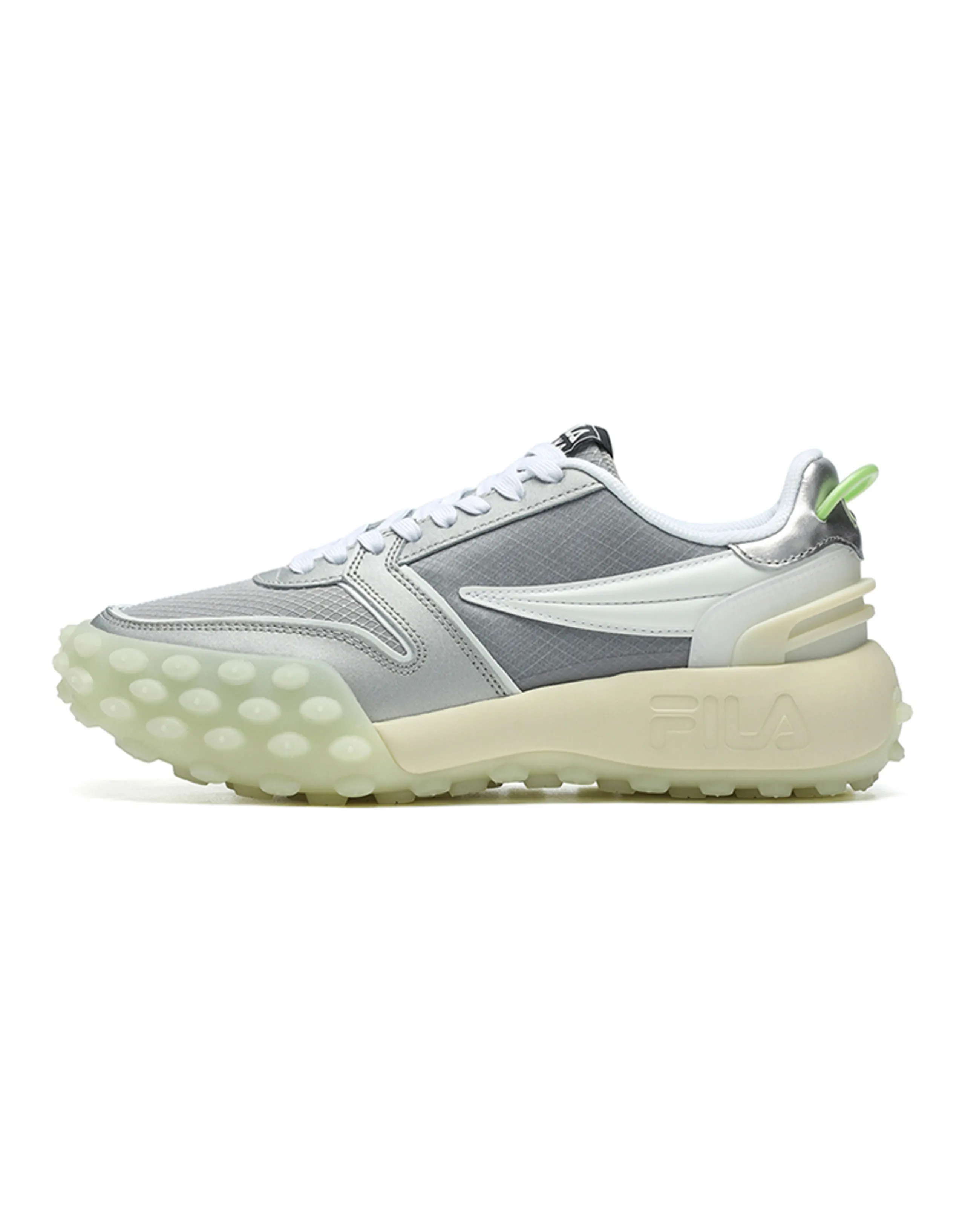 FILA Gara Cushioned Slip-Resistant Low-Top Casual Shoes Women's Silver Gray