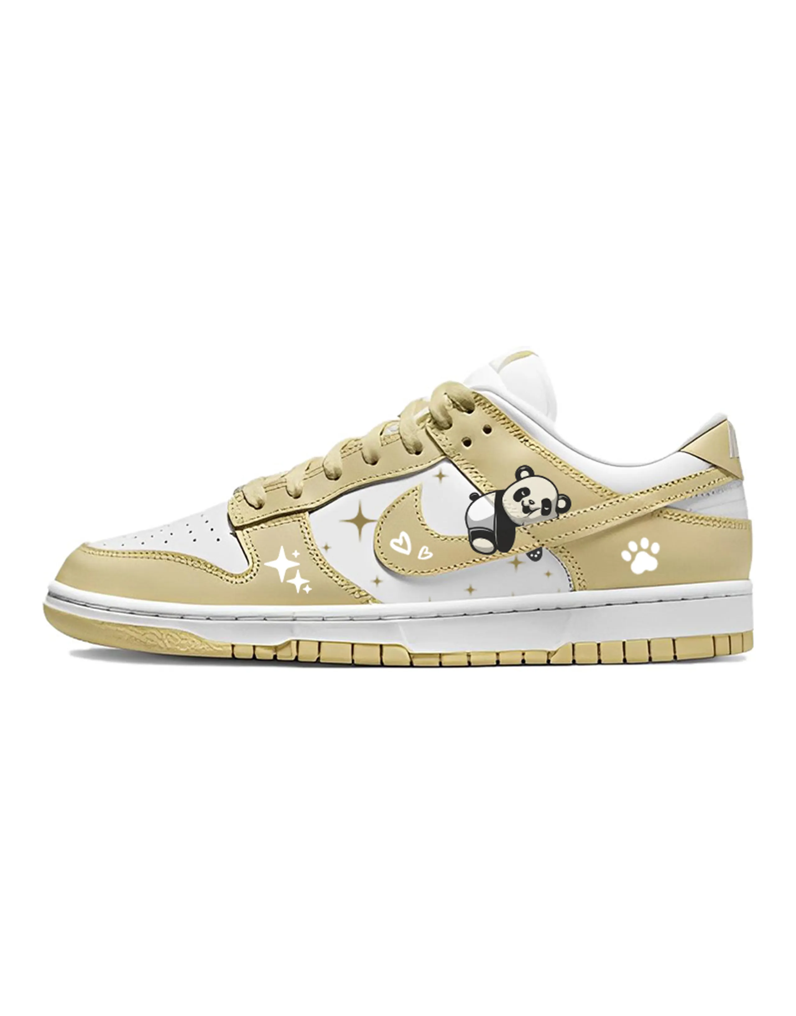 Nike Dunk Skateboard Shoes Men Low-Top Yellow White
