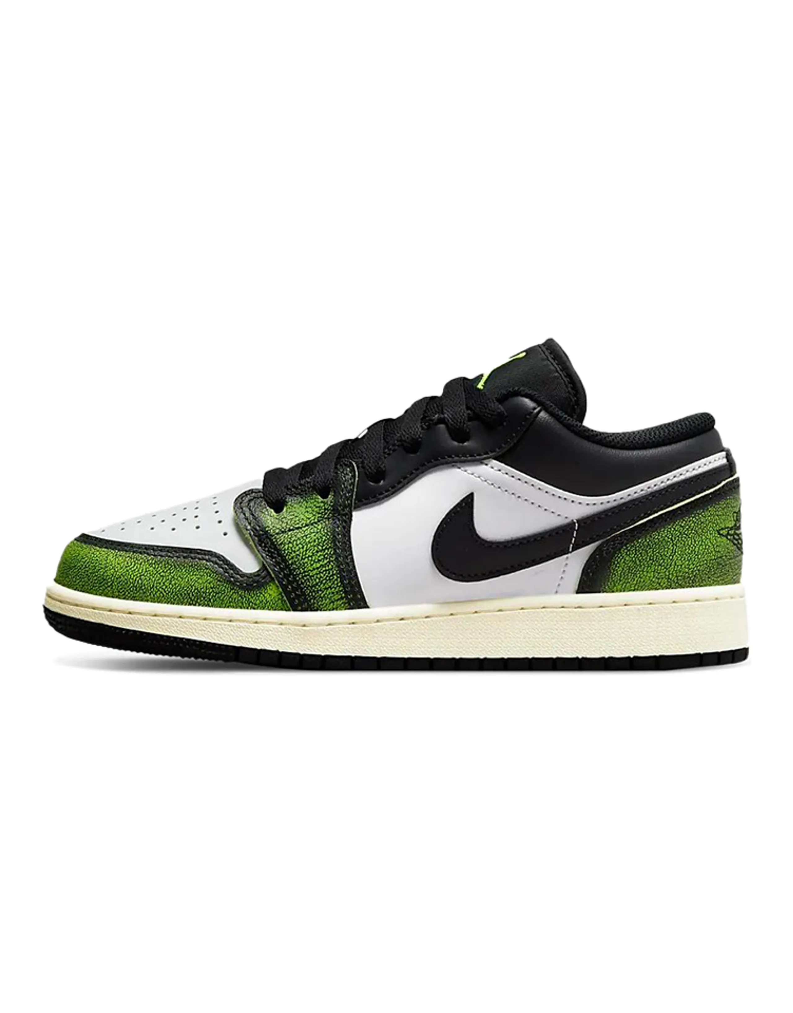 Jordan 1 Low Wear Away Electric Green GS
