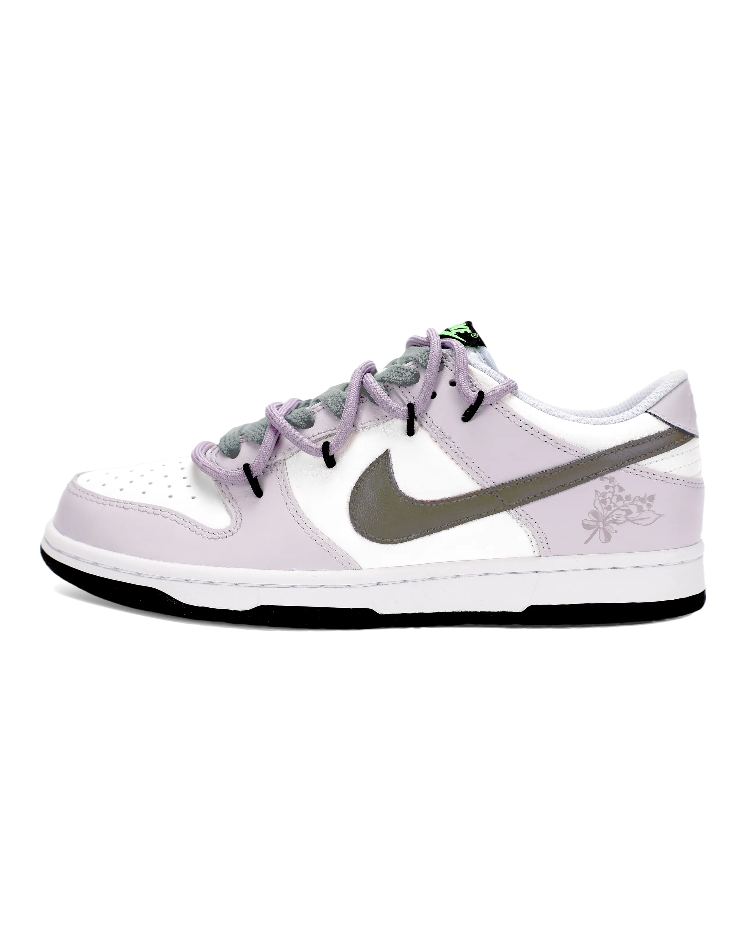 Nike Dunk Slip-Resistant Low-Top Skateboard Shoes Women's Light Purple
