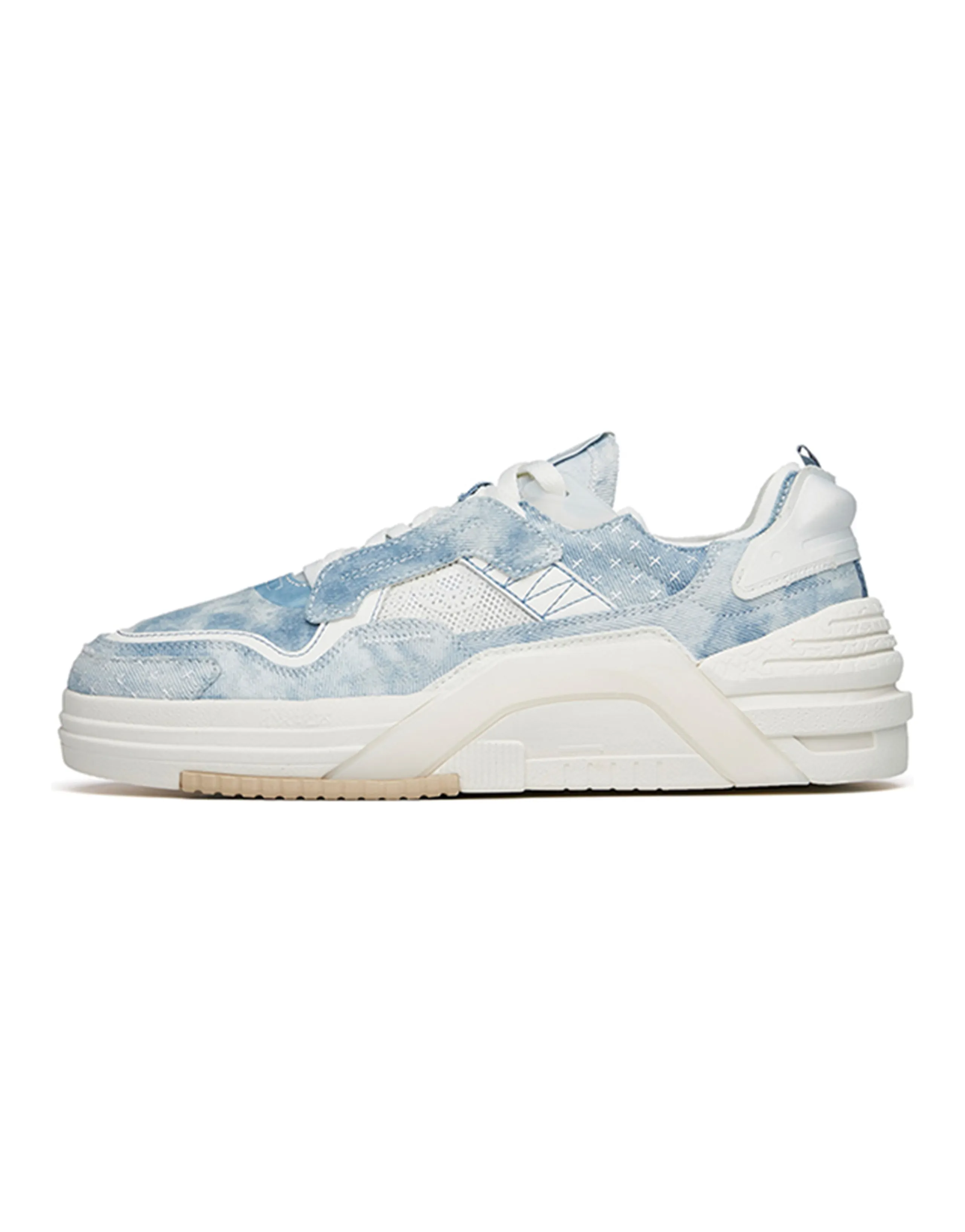 Anta ADO PRO Slip-Resistant Cushioning Wear-Resistant Low-Top Skateboard Shoes Blue White