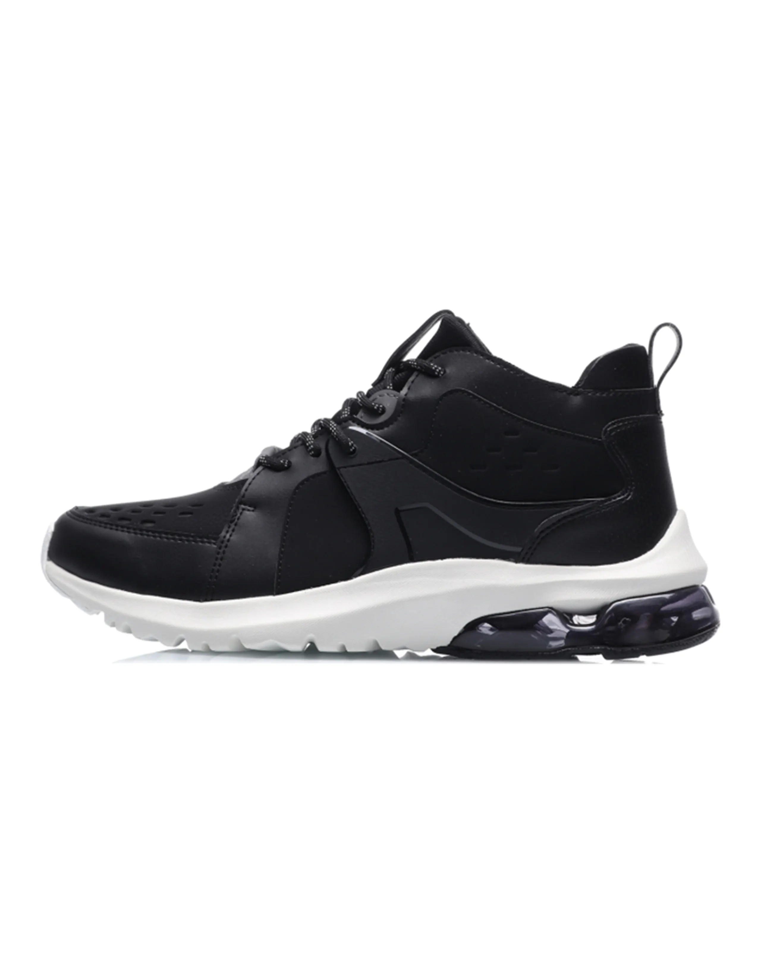 LINING Bubble Casual Shoes Men Low-Top Black White