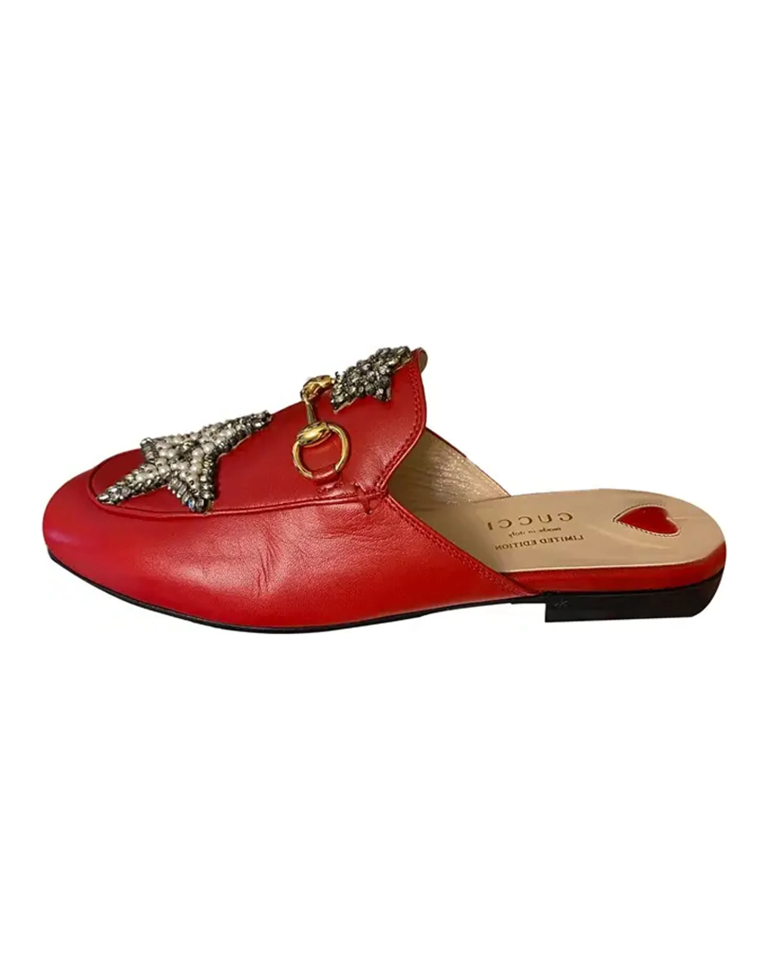 GUCCI Wrap-toe Slippers Women's Red