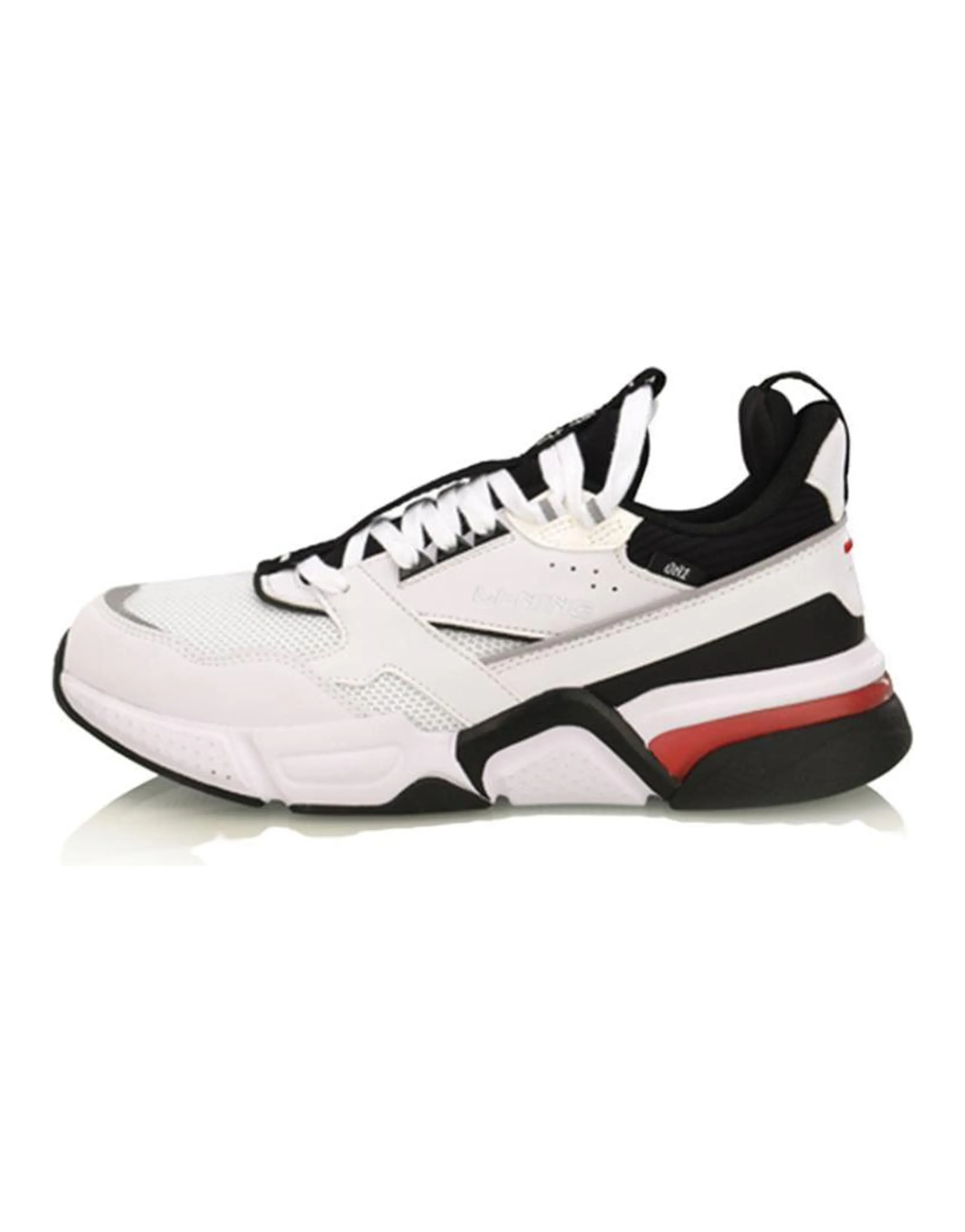 LiNing 001 Wear-Resistant Balance Low-Top Chunky Sneakers Men's Black White