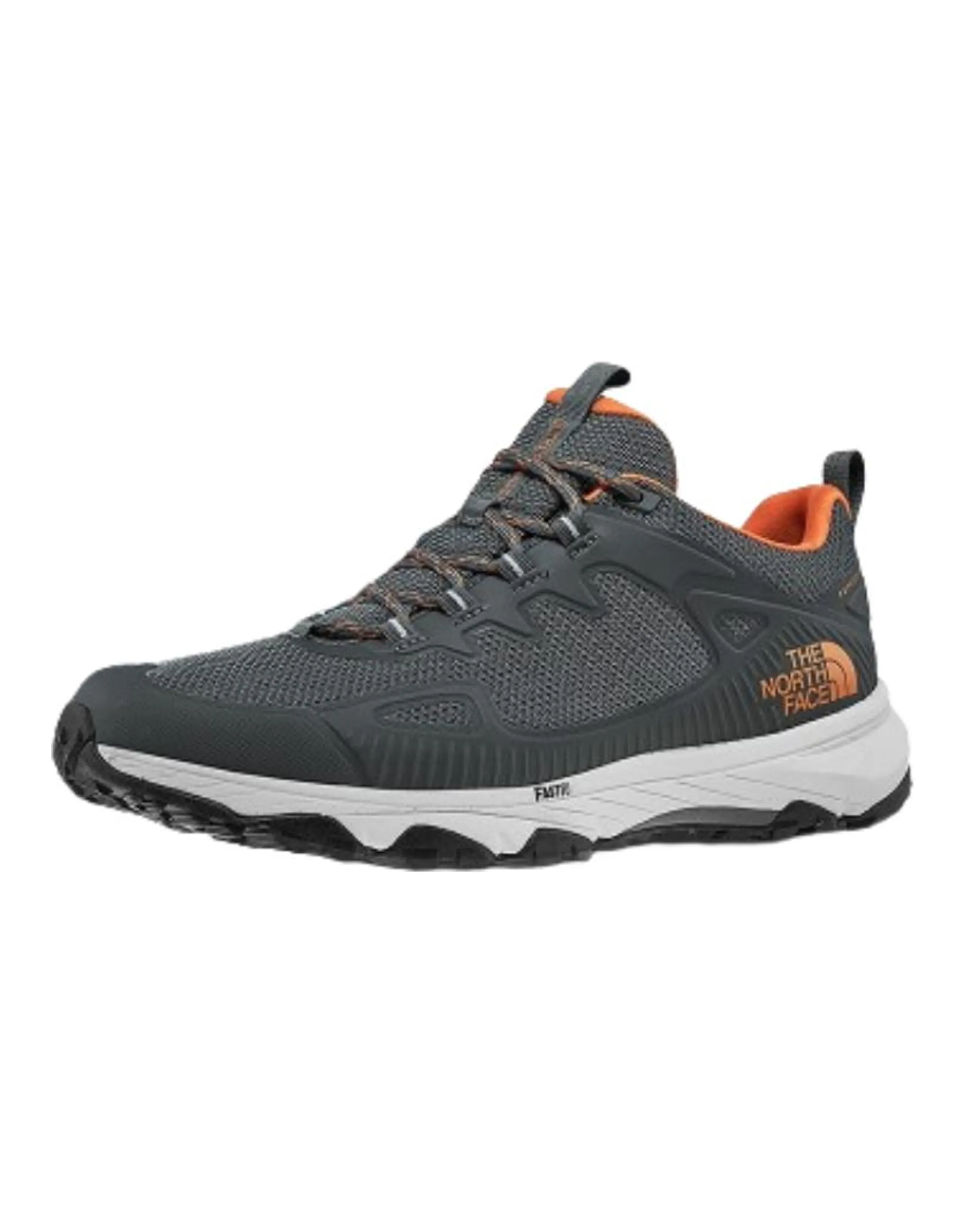 The North Face Round Toe Lace-Up Cushioned Low-Top Hiking Shoes Men's Black