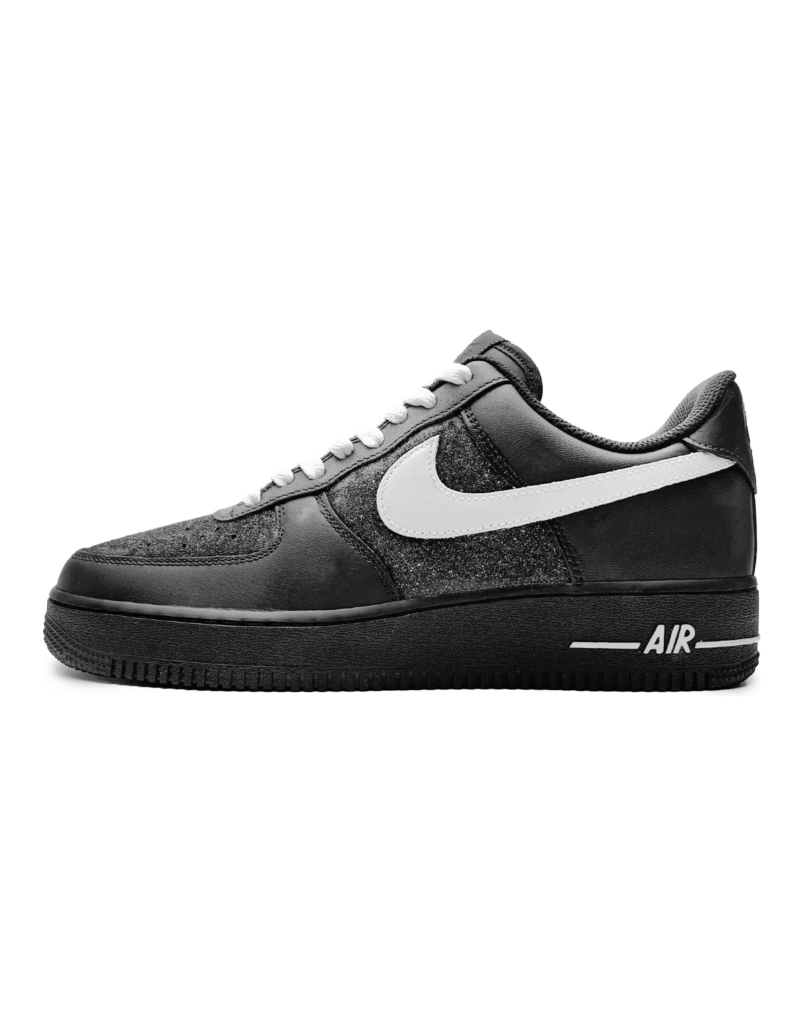 Nike Air Force 1 Anti-Slip Wear-Resistant Low-Top Skateboard Shoes Women's Black White