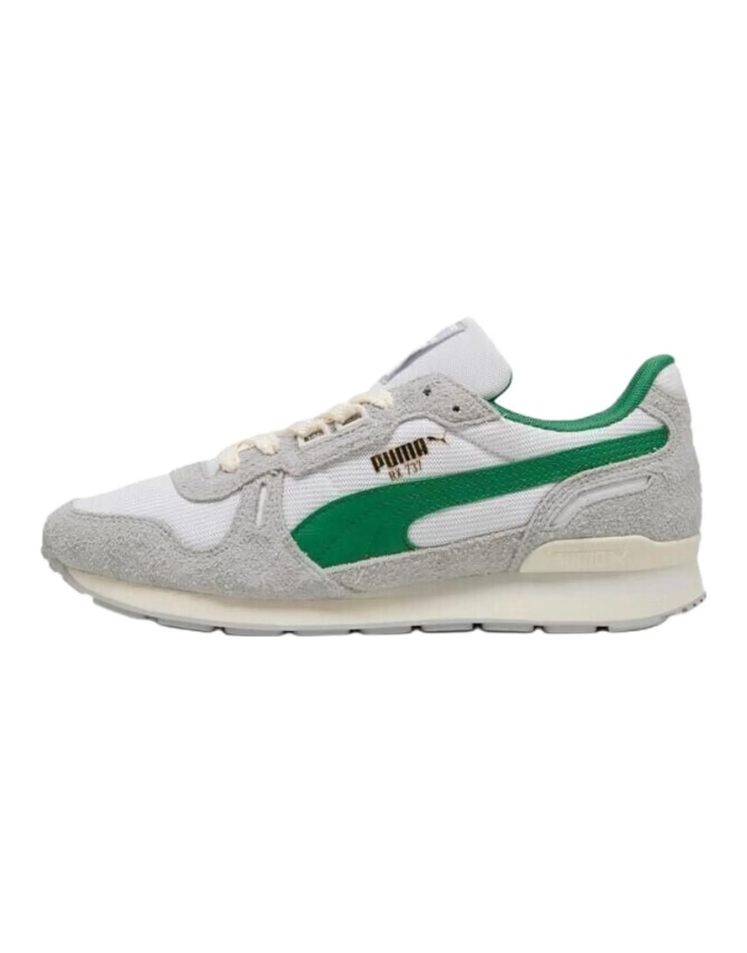 PUMA Rx 737 Abrasion Resistant Low top Casual Shoes Unisex Gray Green