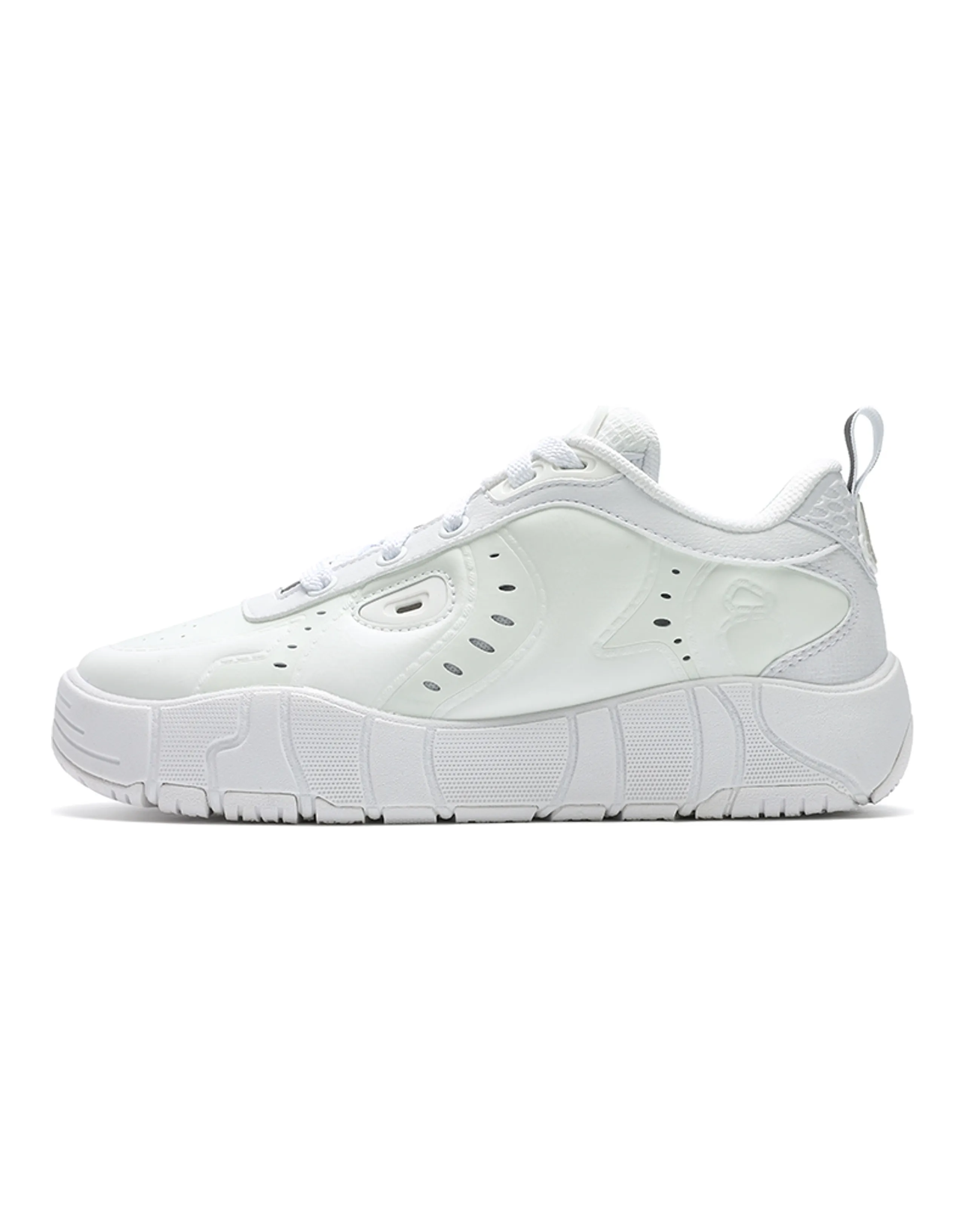 FILA MELT Wear-Resistant Low-Top Skateboard Shoes Women's White Gray