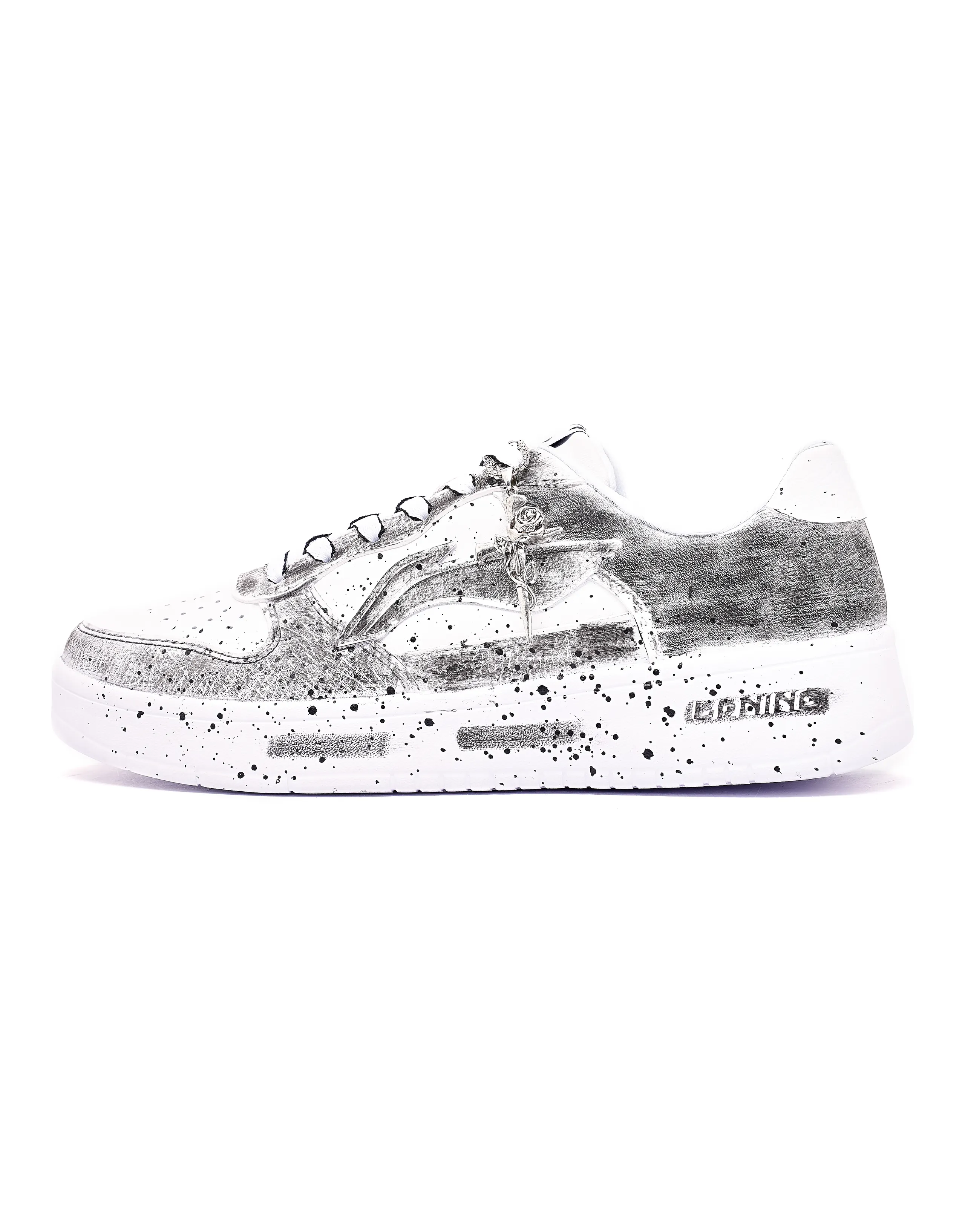 LINING Pontoon Boats Skateboard Shoes Unisex Low-Top White