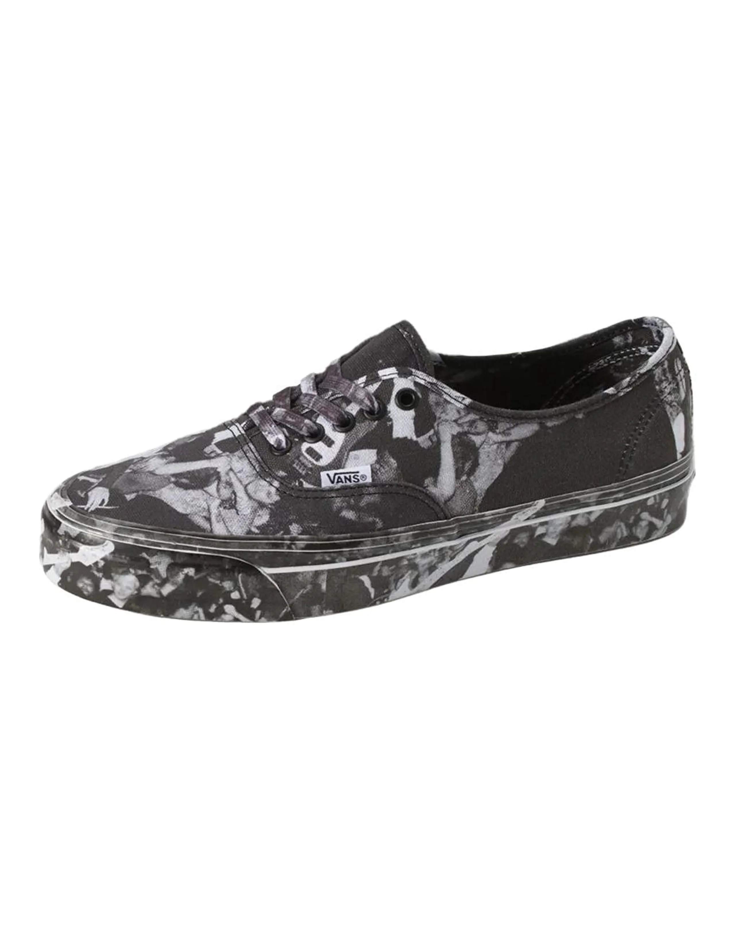 Atiba Jefferson x Vans Authentic Comfortable Versatile Skate Shoes Men's Black White