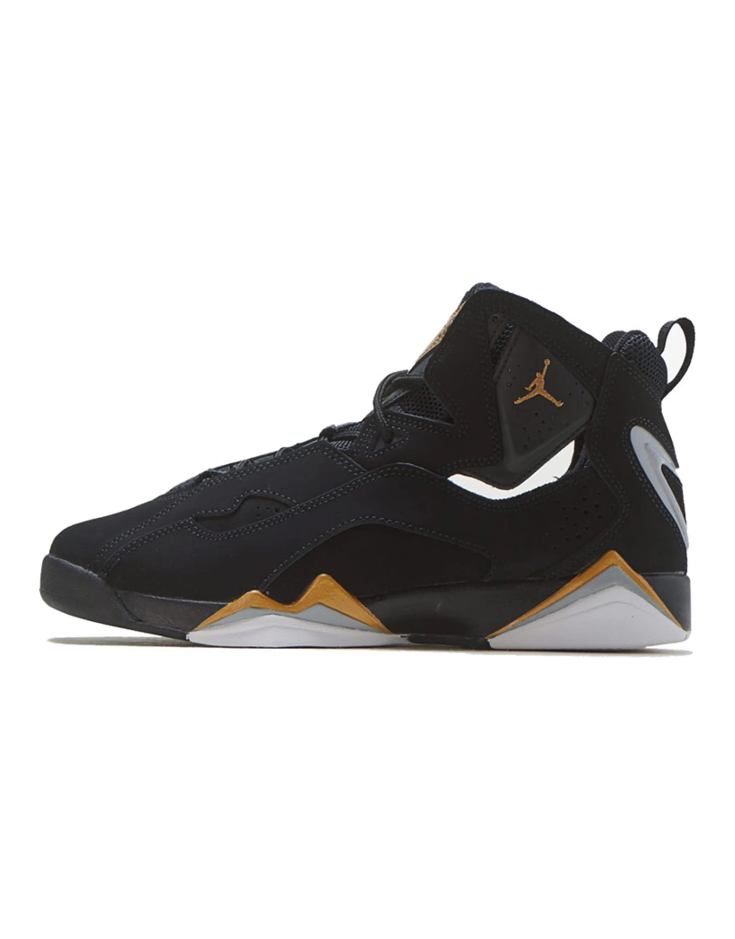 Jordan True Flight Black Metallic Gold GS