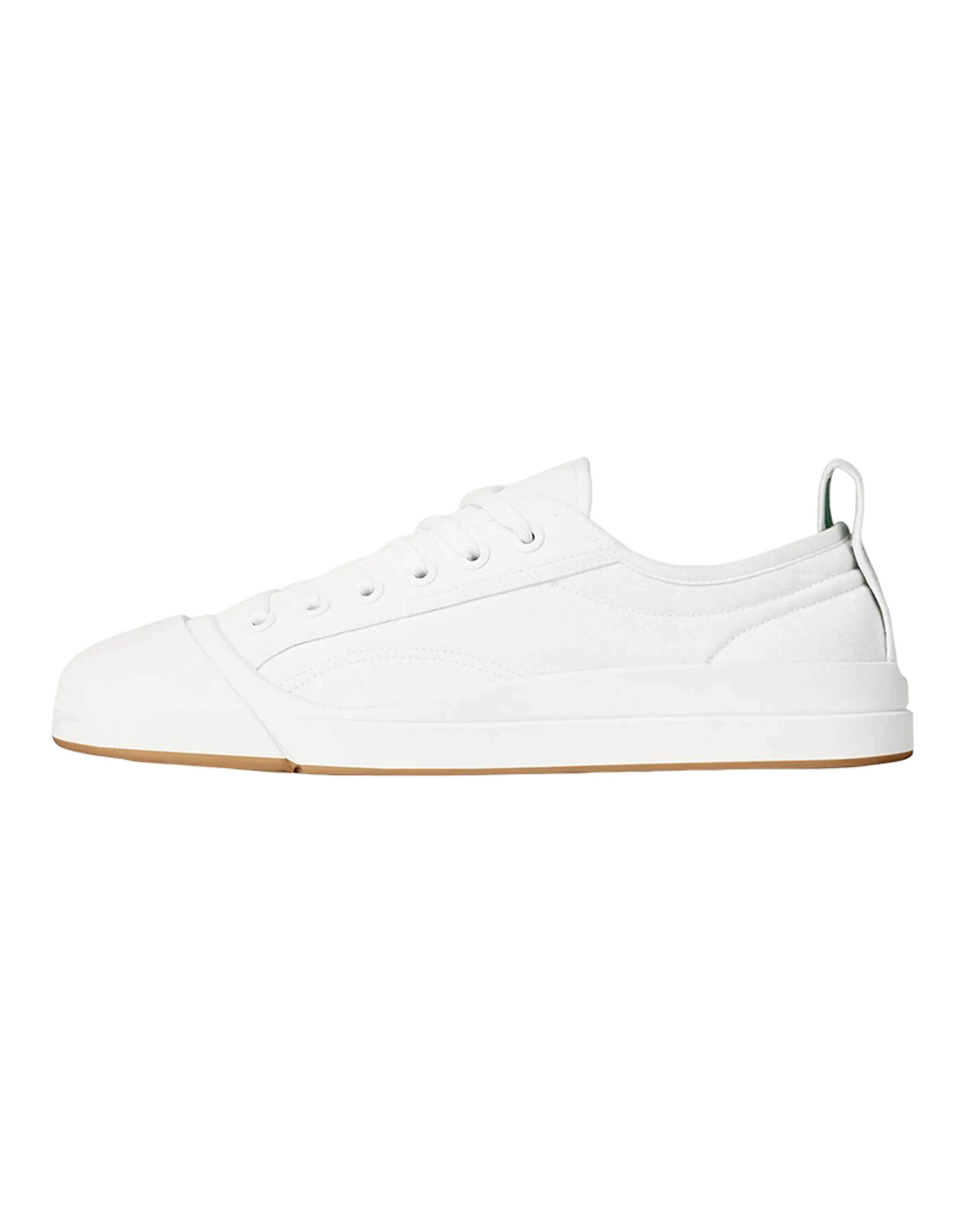 Bottega Veneta Vulcan Skateboard Shoes Women's Low-Top White