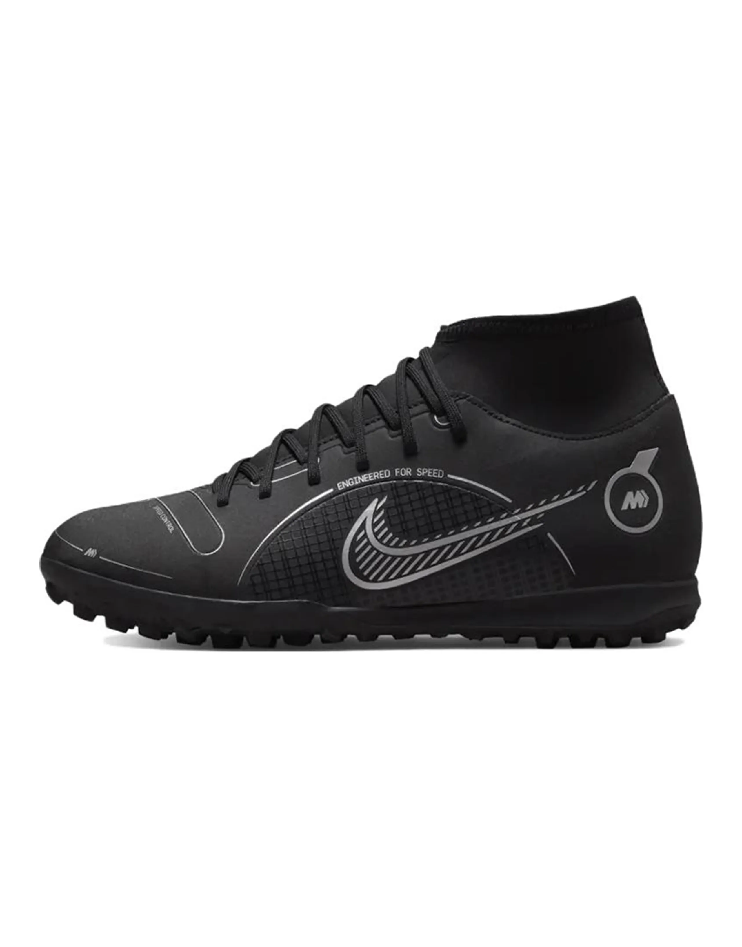 Nike Mercurial Superfly 8 Club TF 'Black Metallic Silver'