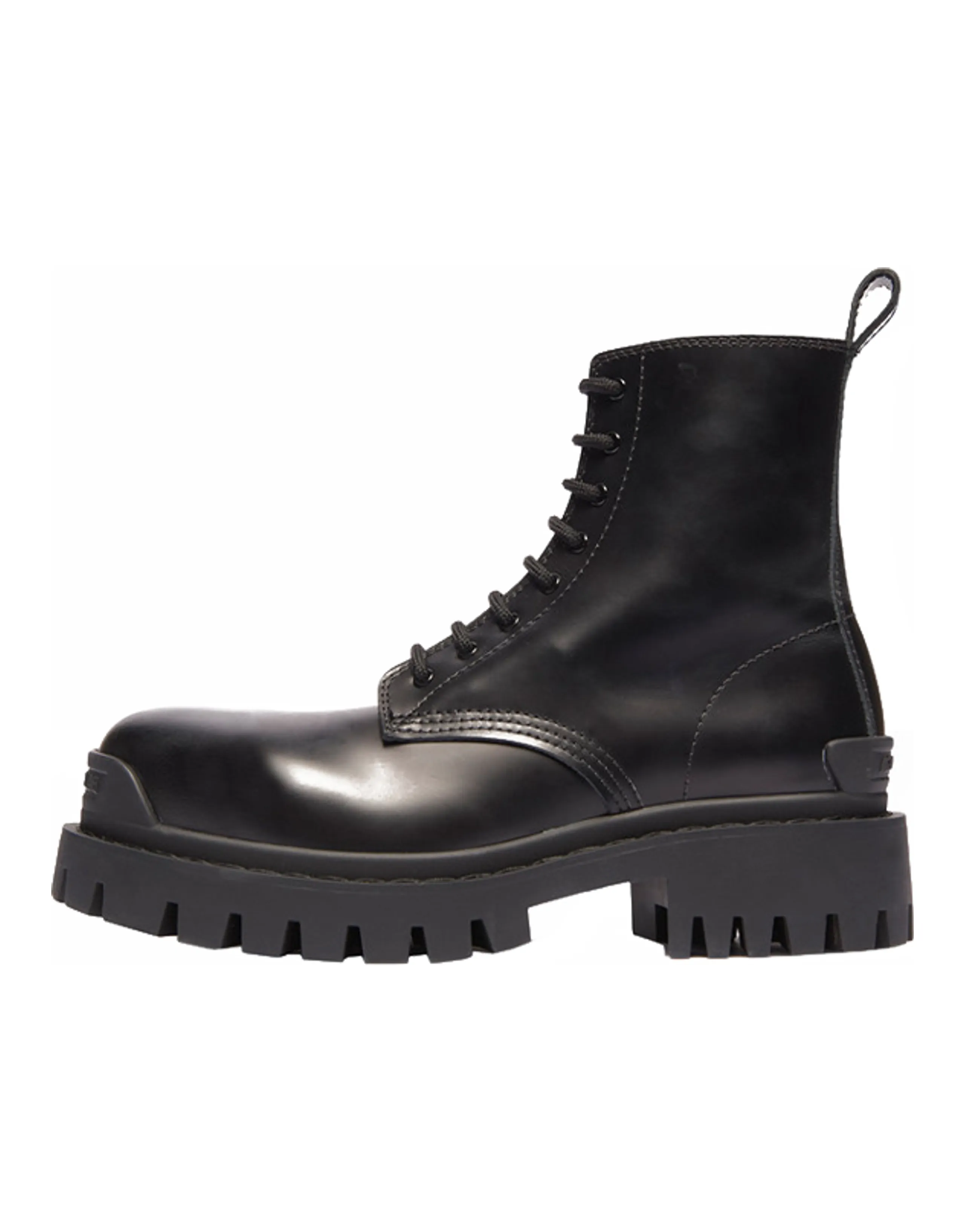 Balenciaga Strike Lace Up Boot Black Women's