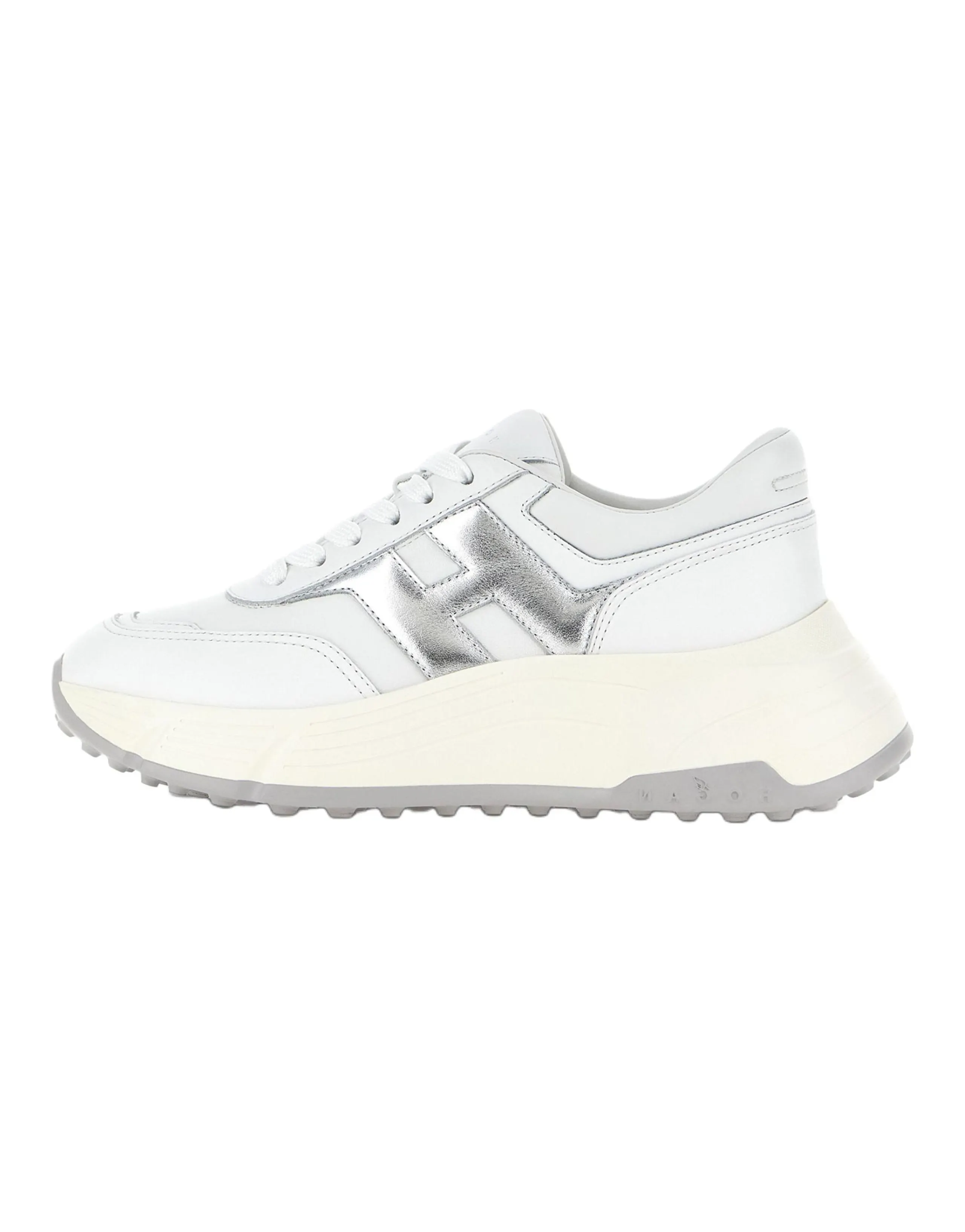 HOGAN Platform Round Toe Low-Top Casual Shoes Women's White