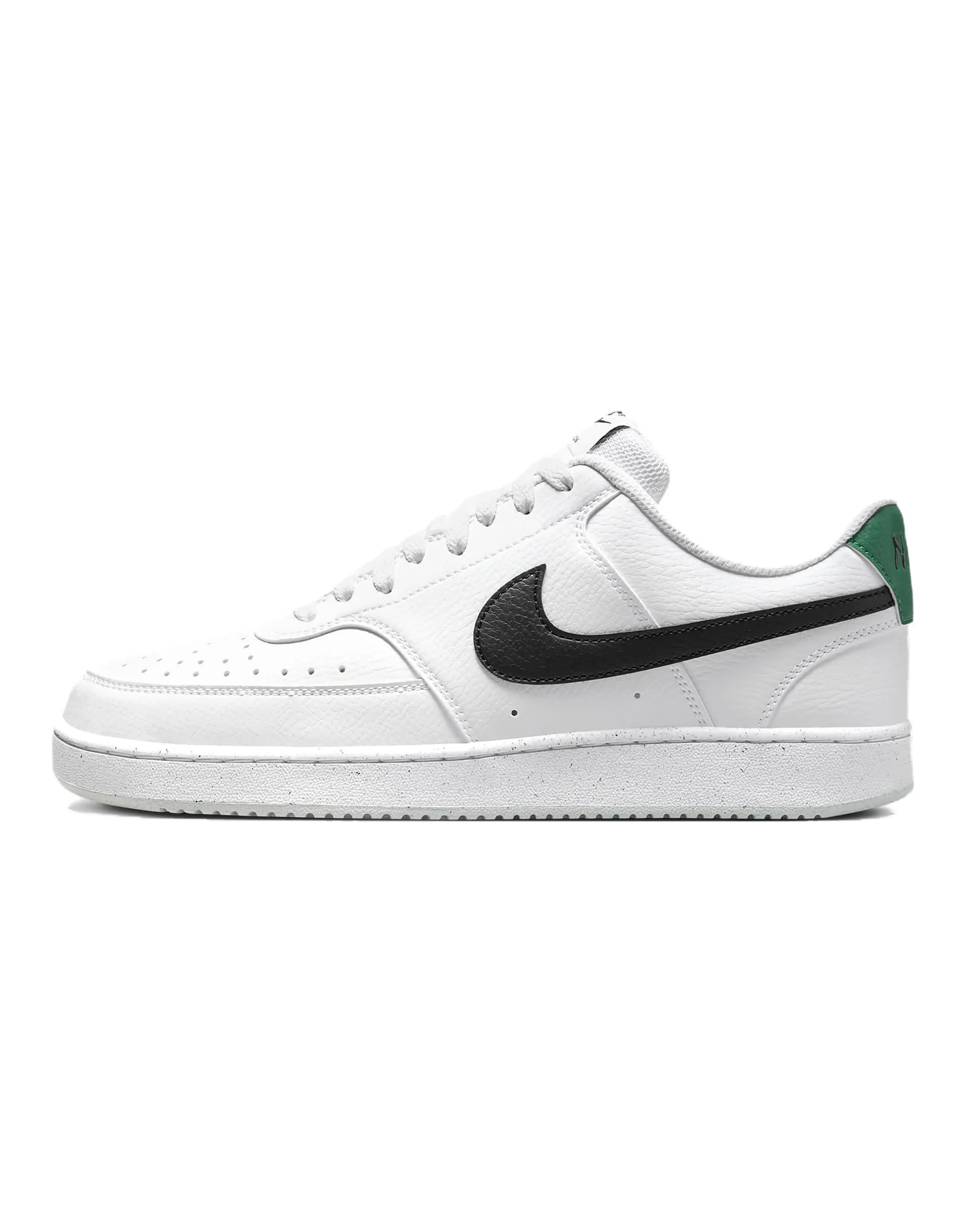 Nike Court Vision 1 Low Top Skateboard Shoes Men's White Green