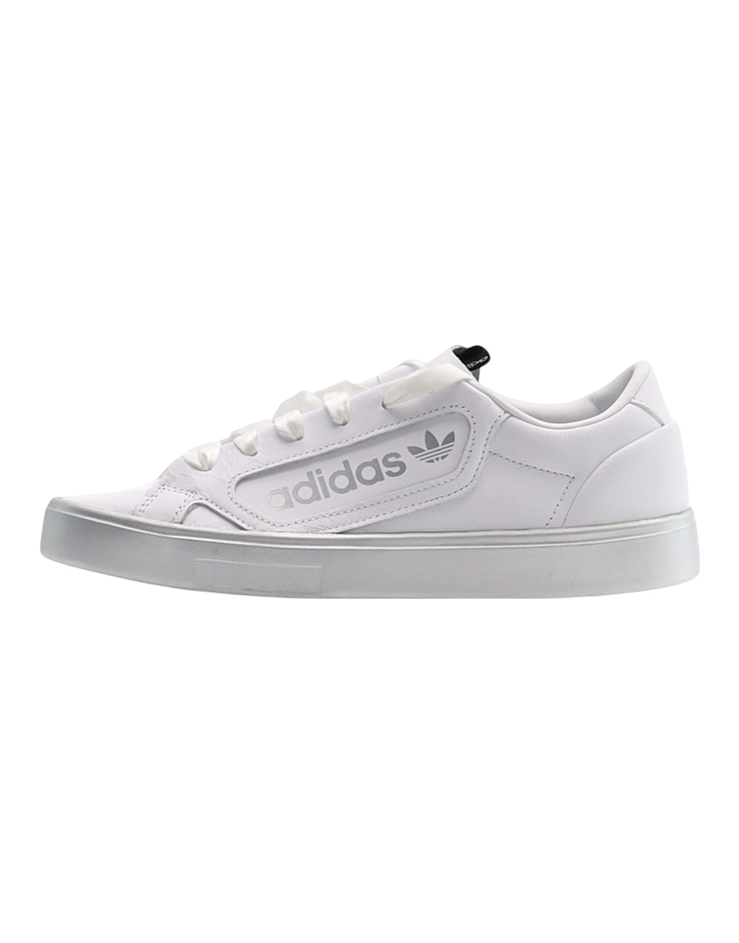 Adidas Originals Sleek White Silver Metallic Women's