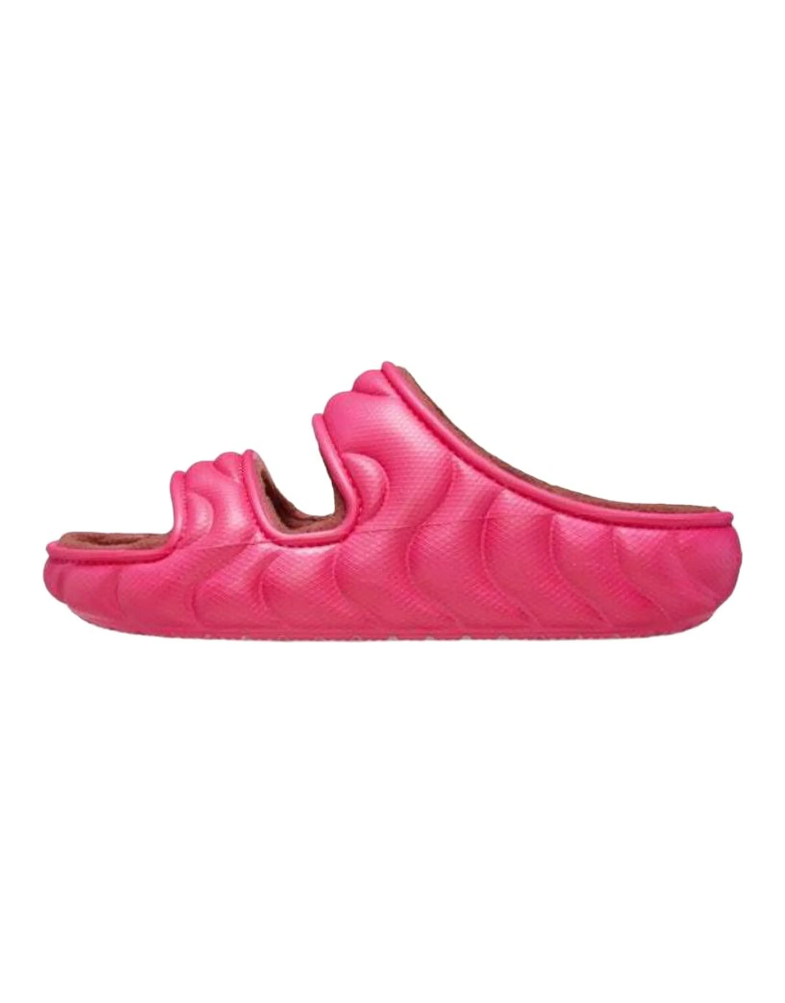 Crocs Cozzzy Overpuff Fashion Versatile Wear-Resistant Slide Sandals Unisex Rose Pink