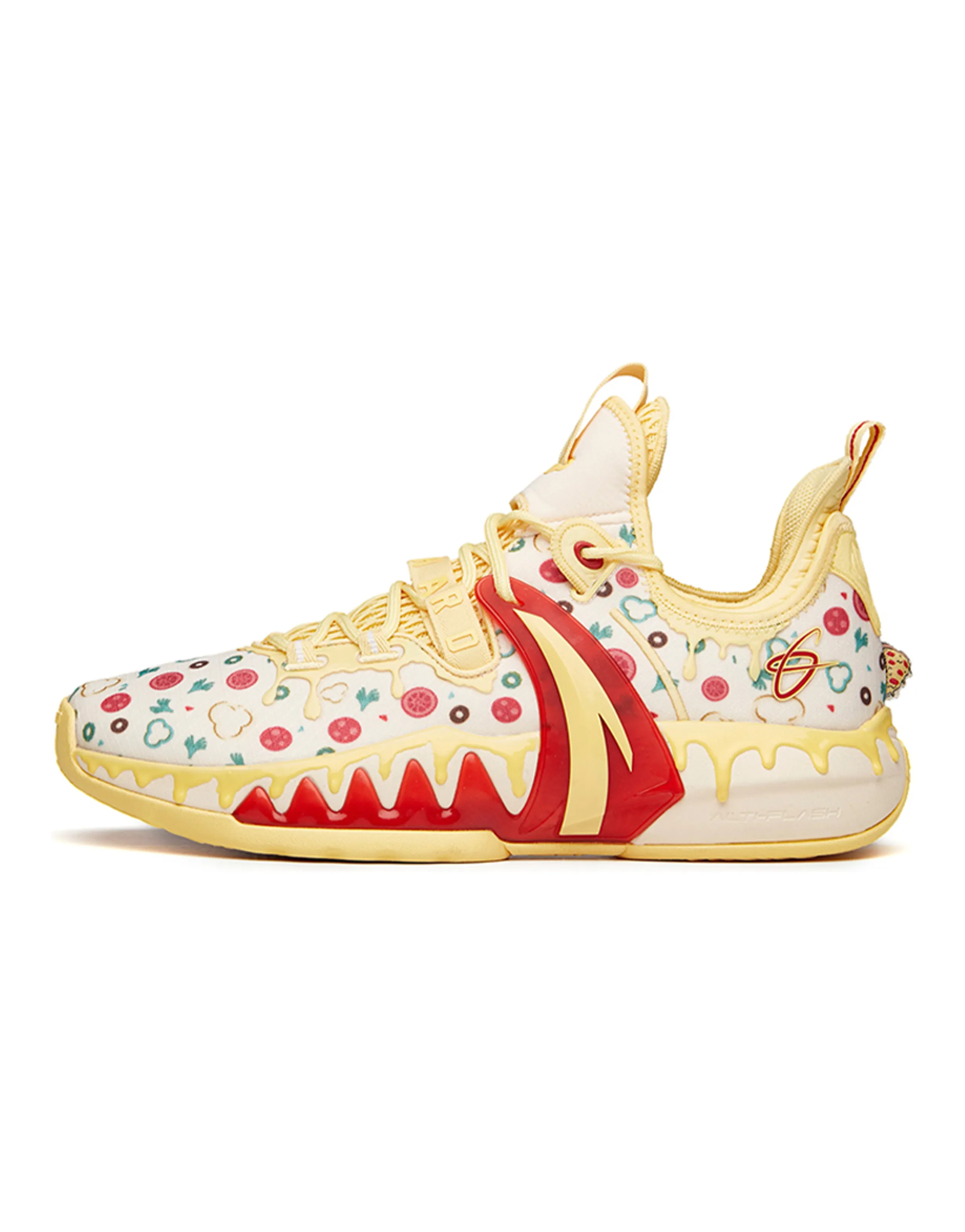 ANTA GH2 Basketball Shoes Men Low-Top Yellow White/Red