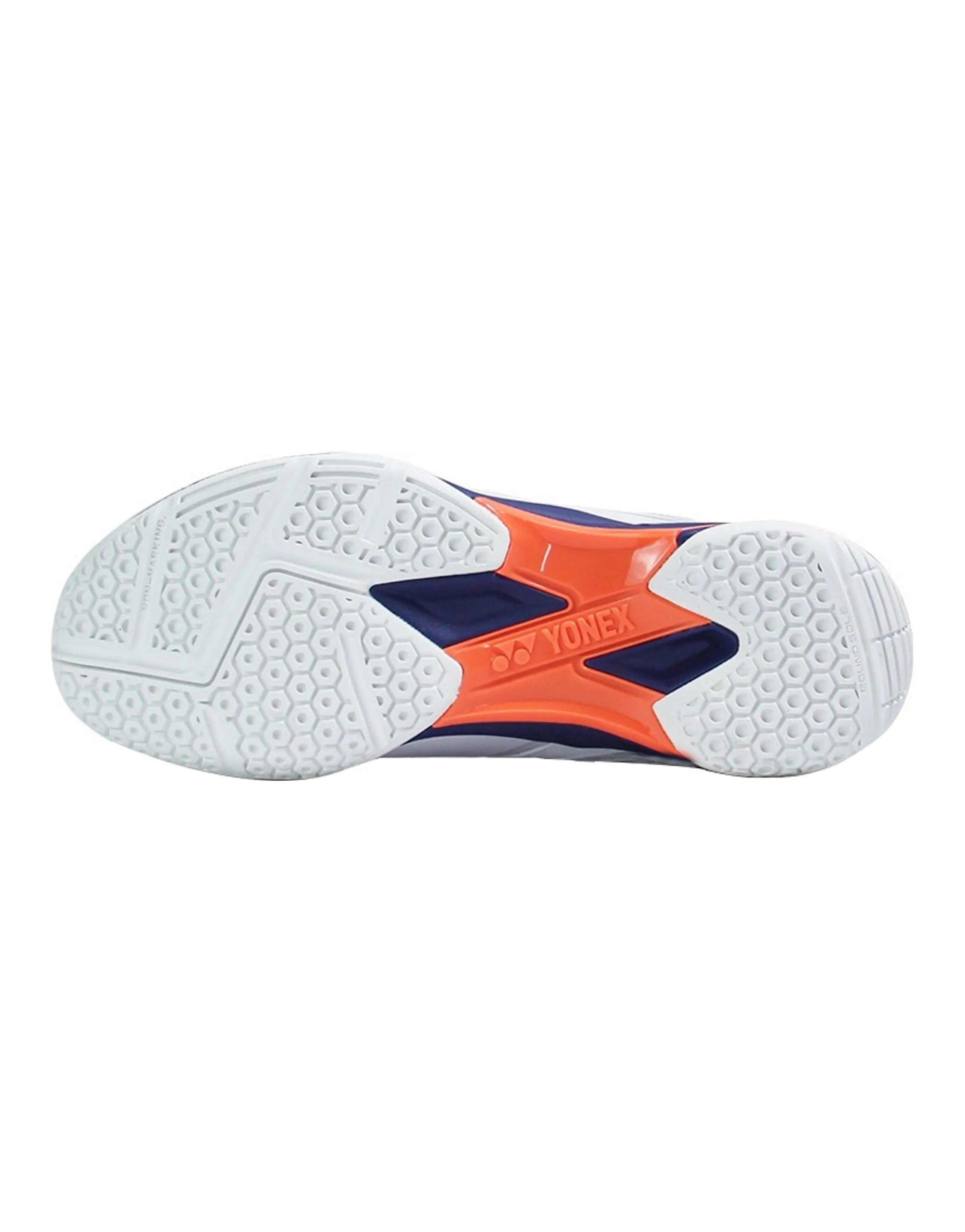 YONEX Power Cushion Low-Top Badminton Shoes Men's White/Neon Orange