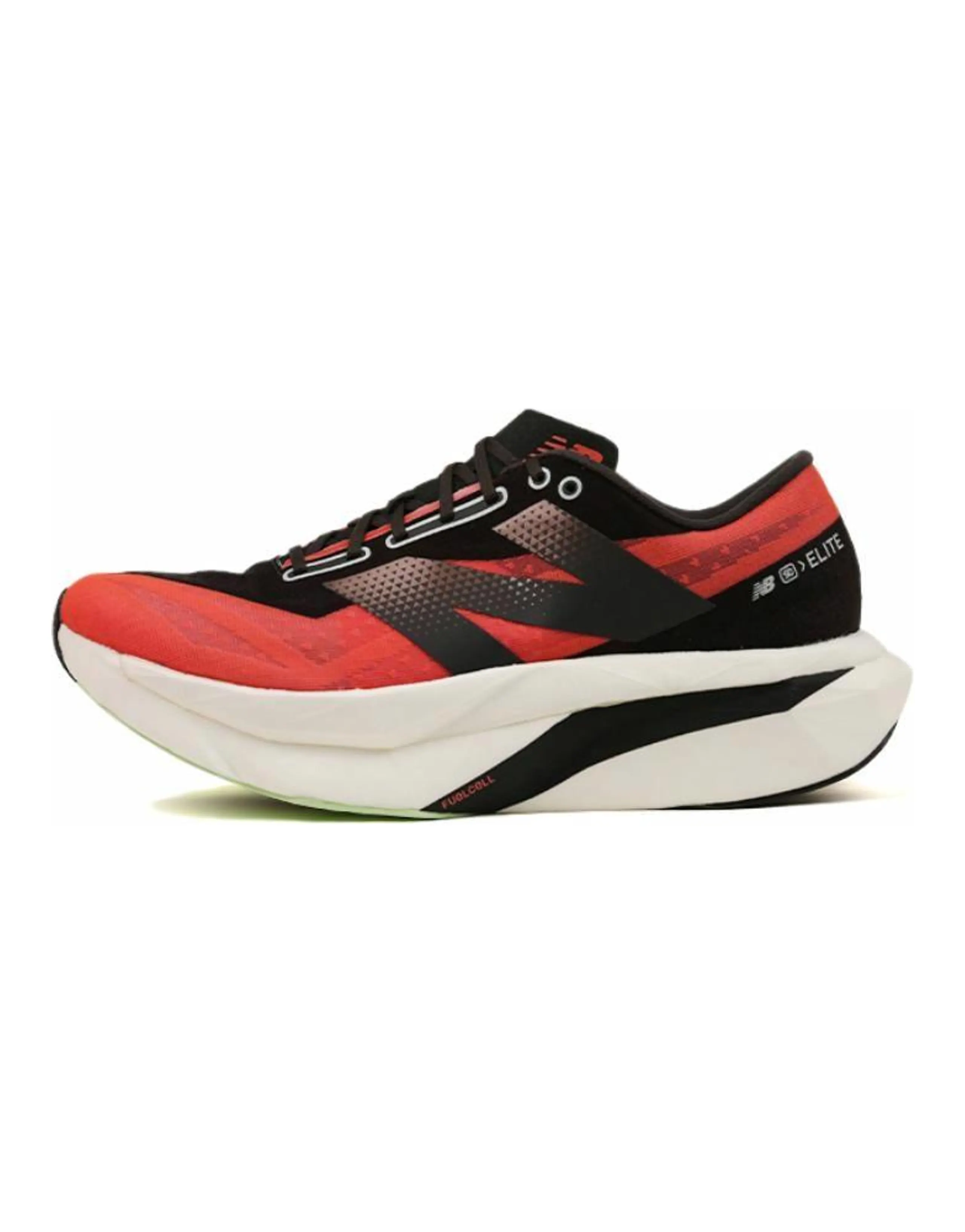 New Balance Elite V4 Anti Slip Wear Resistant Low Top Running Shoes Men's Red Black White