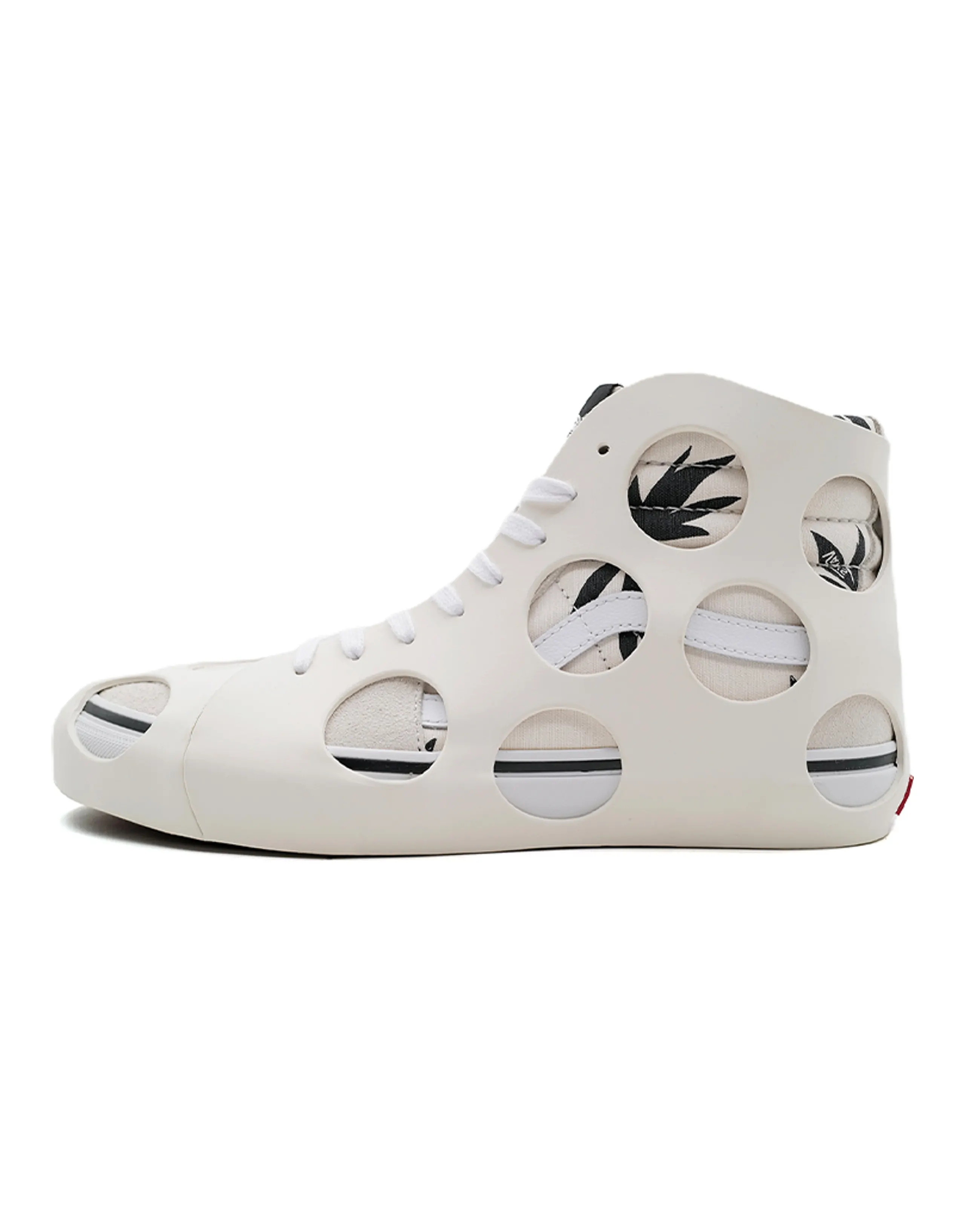 Sk8 Vans -Hi Cage Vlt Lx 'Polka Dot Checkered - Marshmallow'
