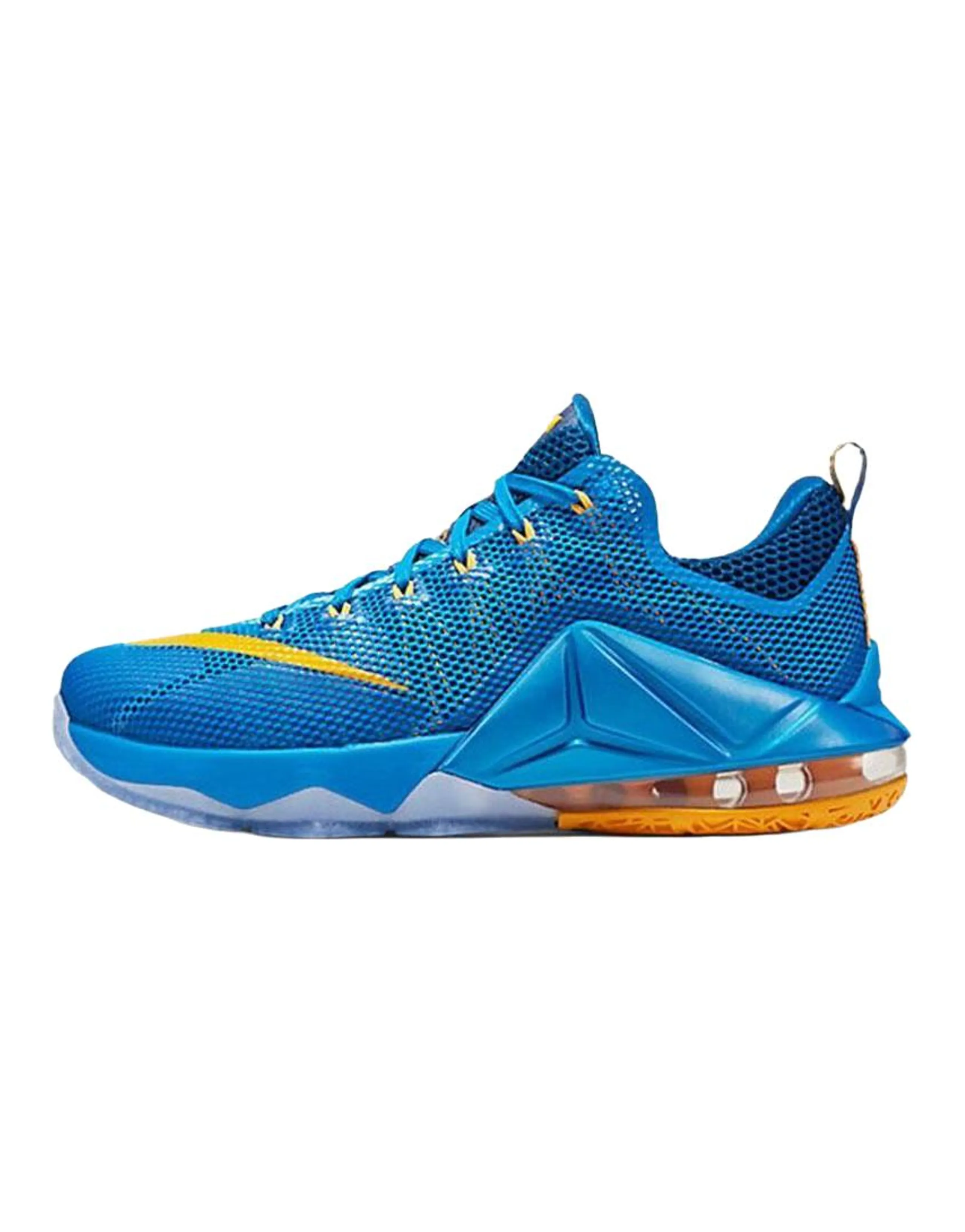 Nike Lebron 12 Anti Slip Wear Resistant Low Top Basketball Shoes Men's Blue