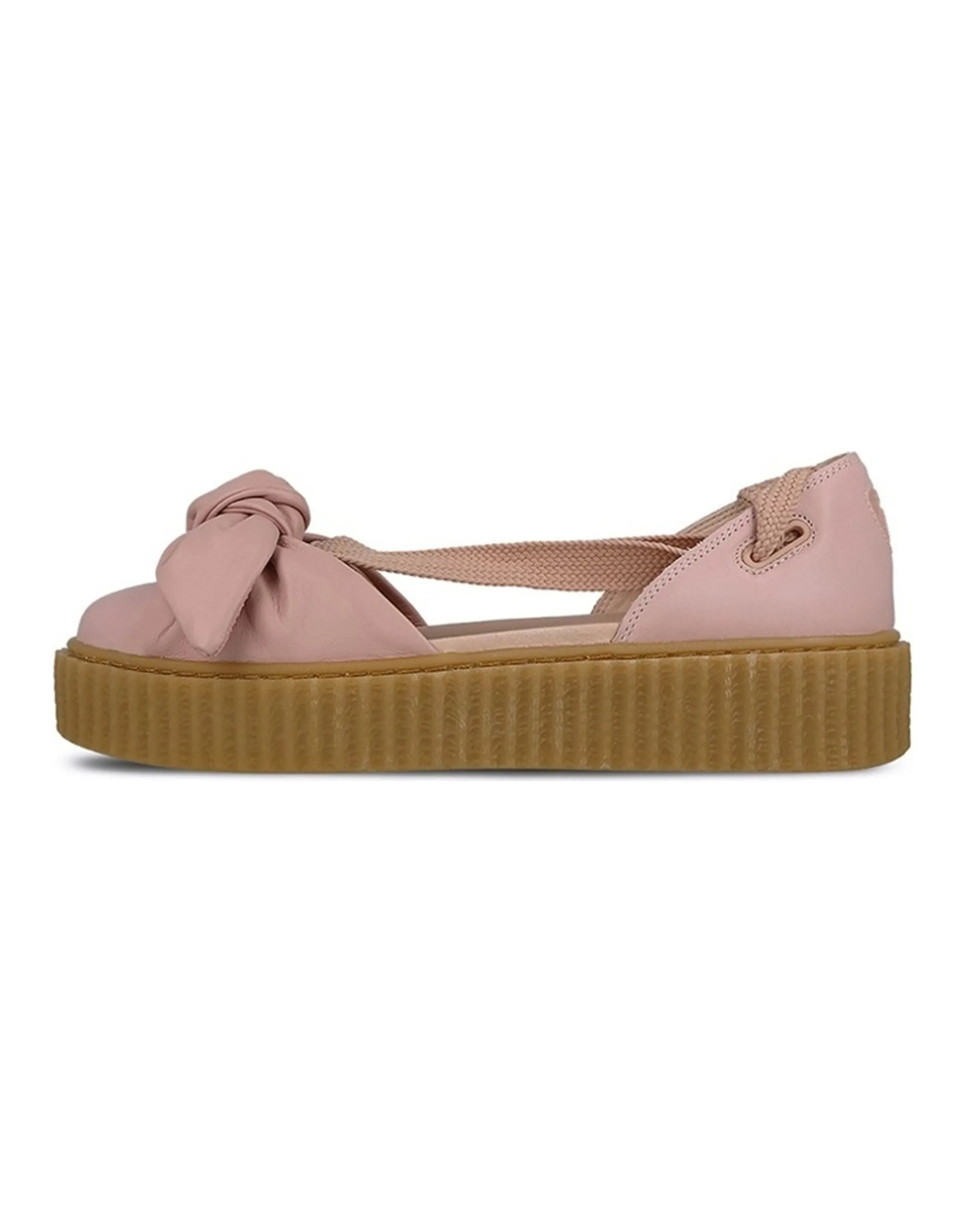 PUMA Bow Creeper Sandal Rihanna Fenty Silver Pink Women's