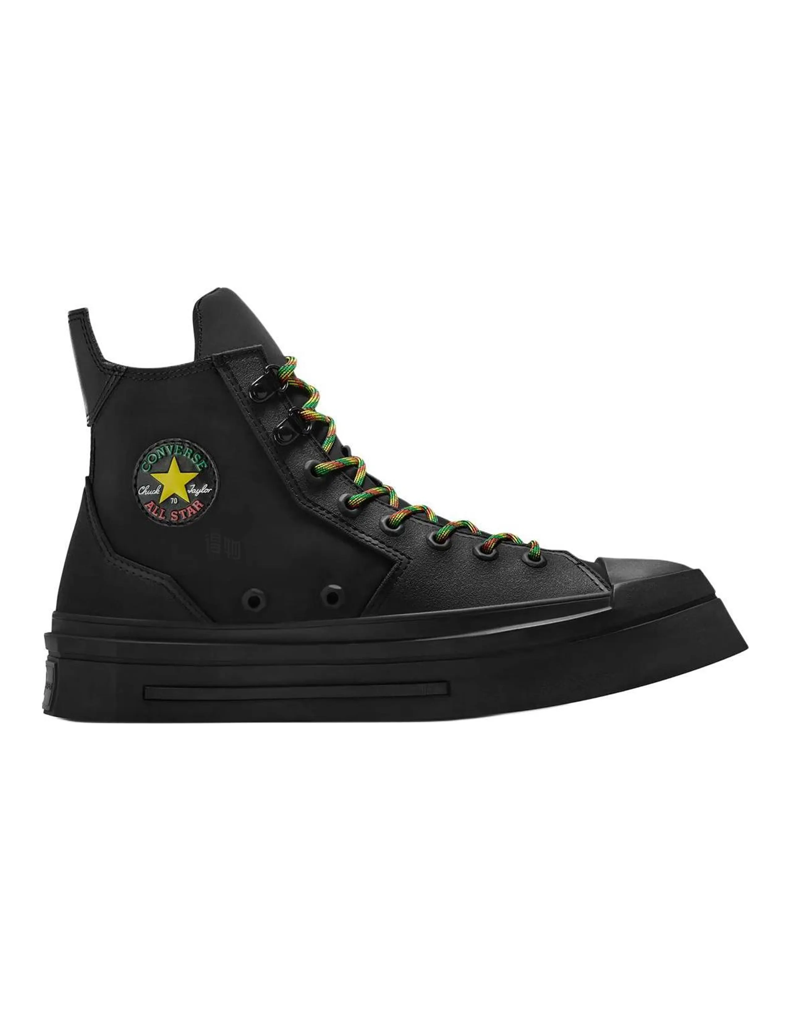 Daily Paper x Converse Chuck 70 De Luxe Squared Comfort Versatile High-Top Canvas Shoes Unisex Black