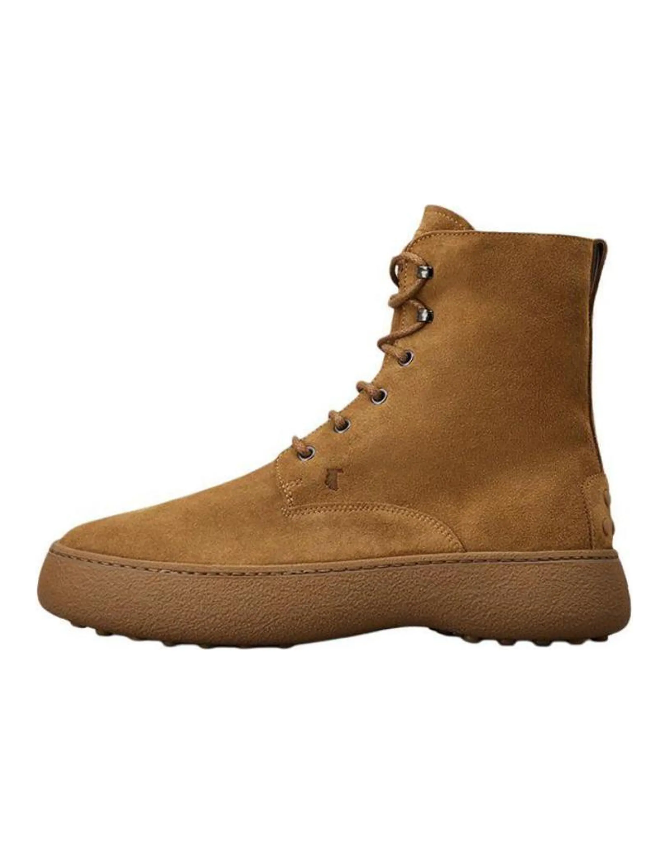 TOD'S Rounded-Toe Lace-Up Boots
