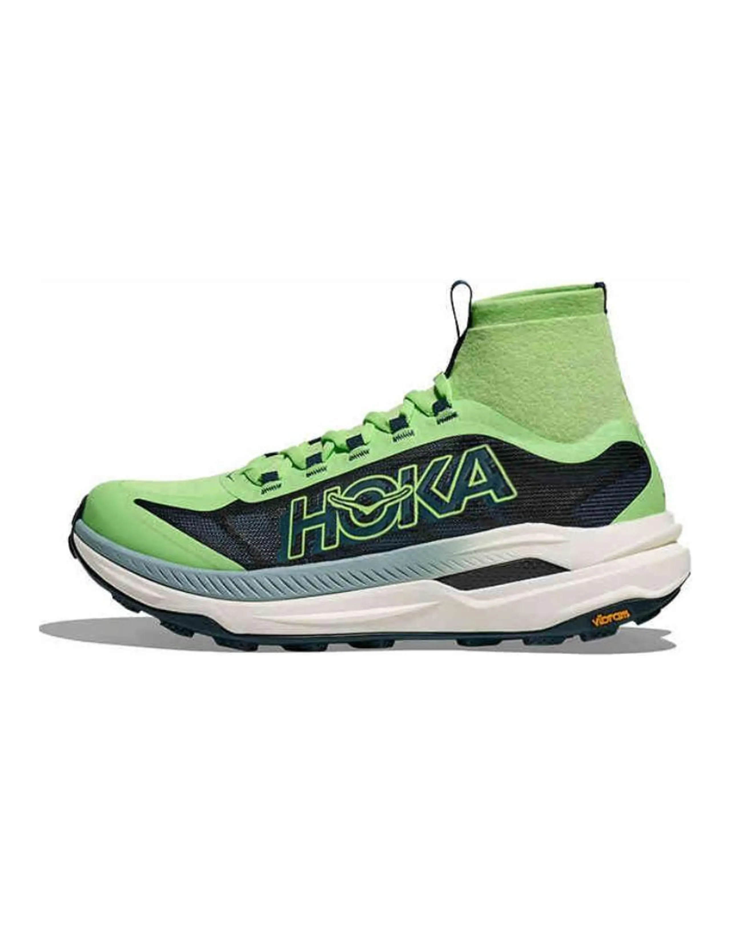HOKA ONE ONE Tecton X Cushioning, Wear Resistant High Top Running Shoes Men's Green