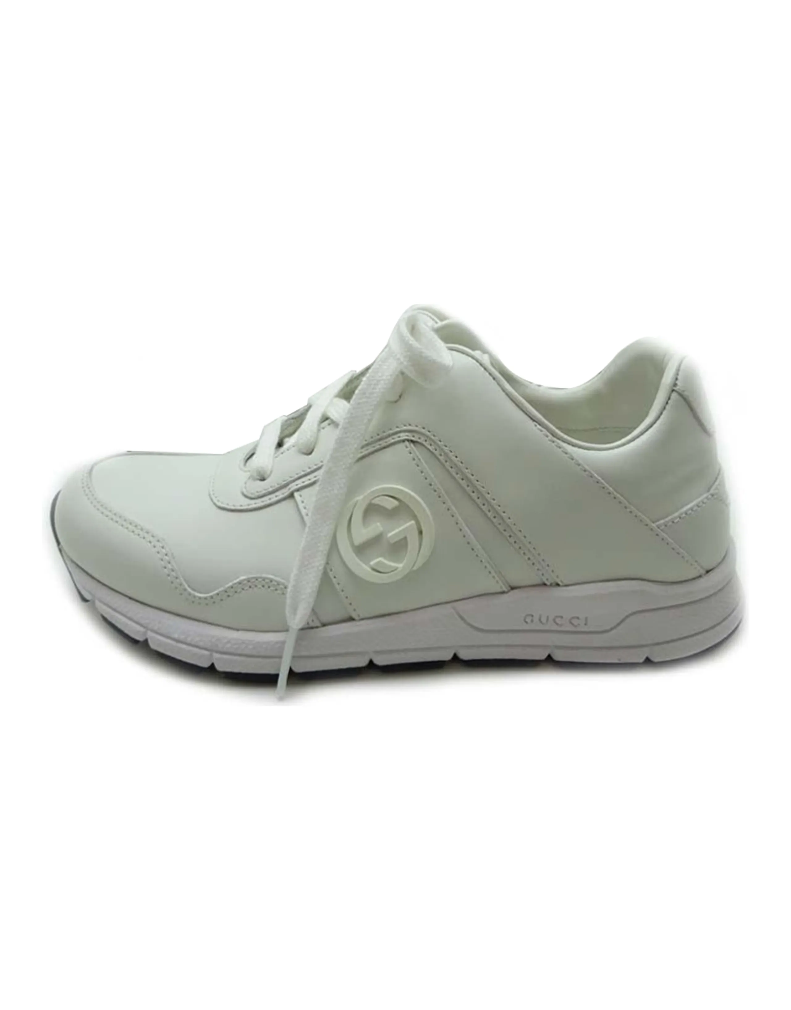 GUCCI Interlocking G Leather Sneakers Women's