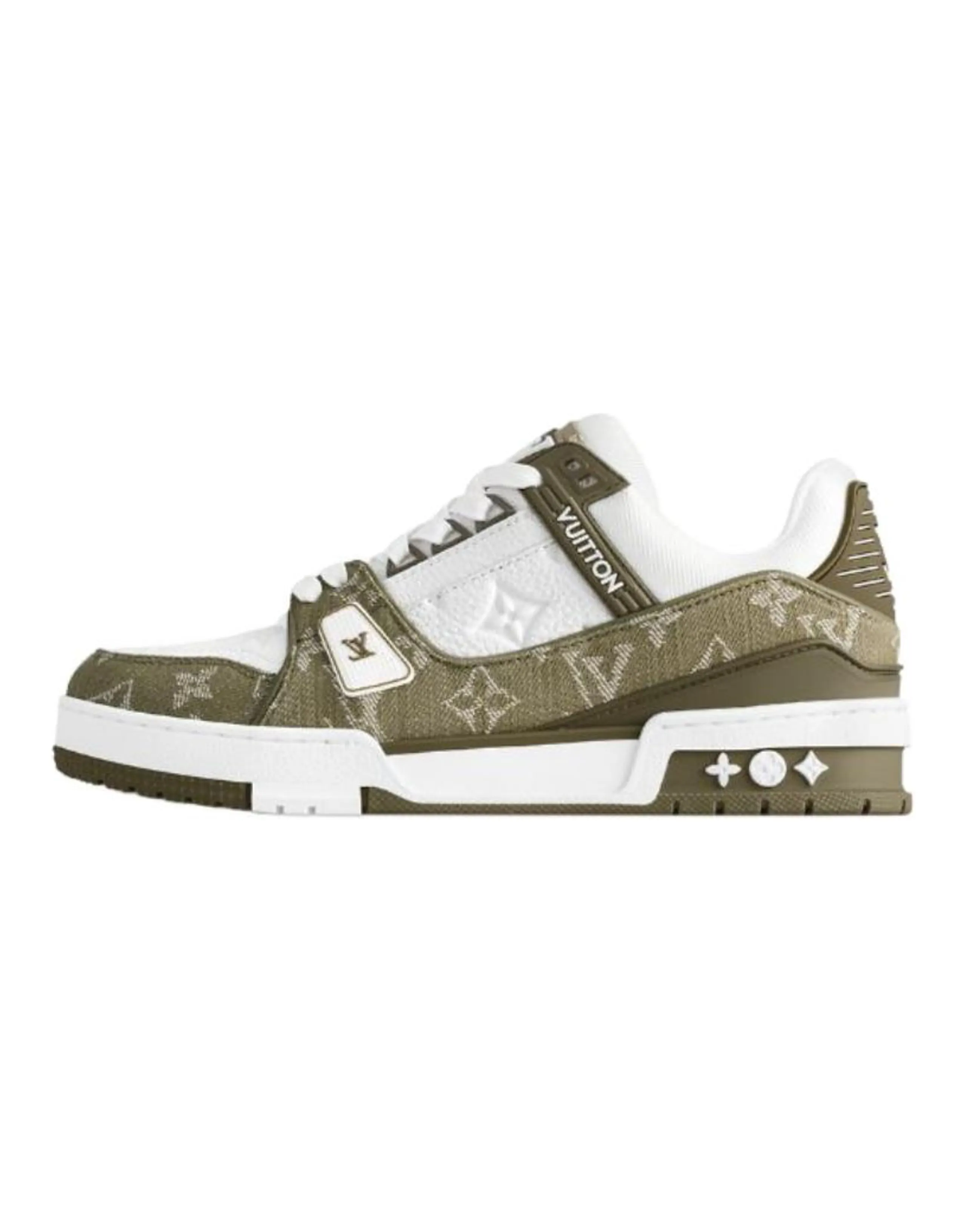 LOUIS VUITTON Trainer Low Top Skateboard Shoes Men's Green