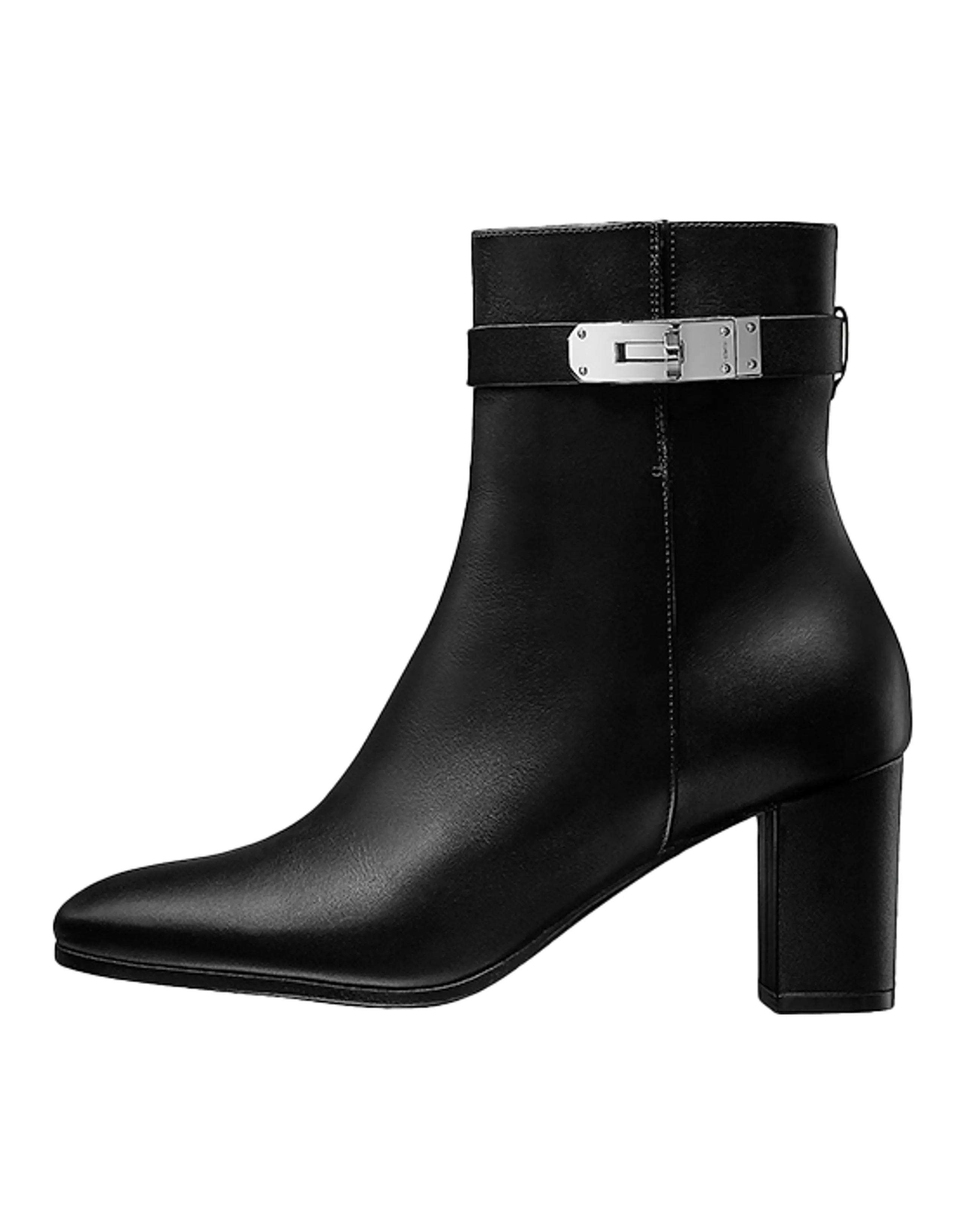 HERMES Saint Germain Ankle Boots Women's Black