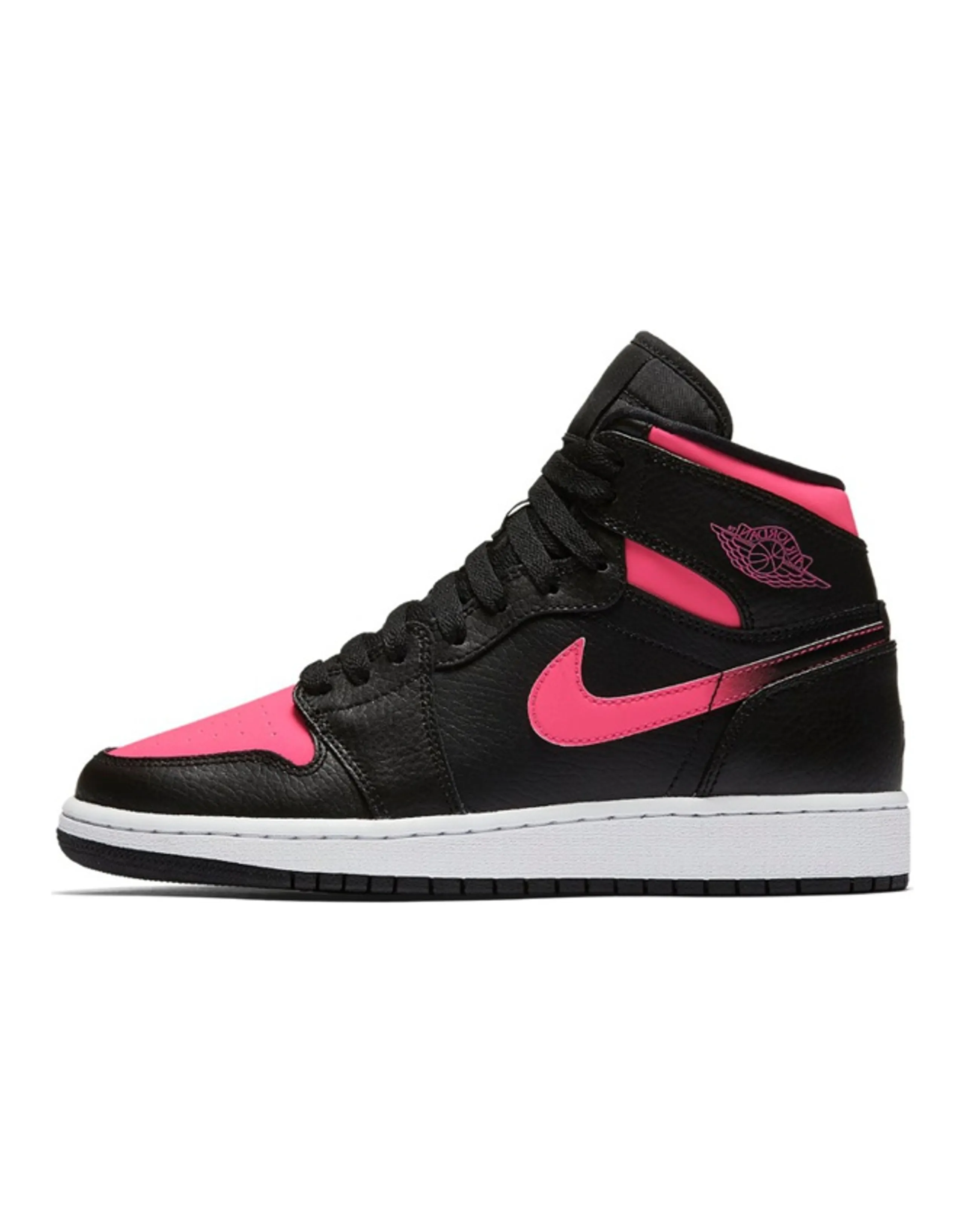 JORDAN 1 Retro High Black Hyper Pink GS