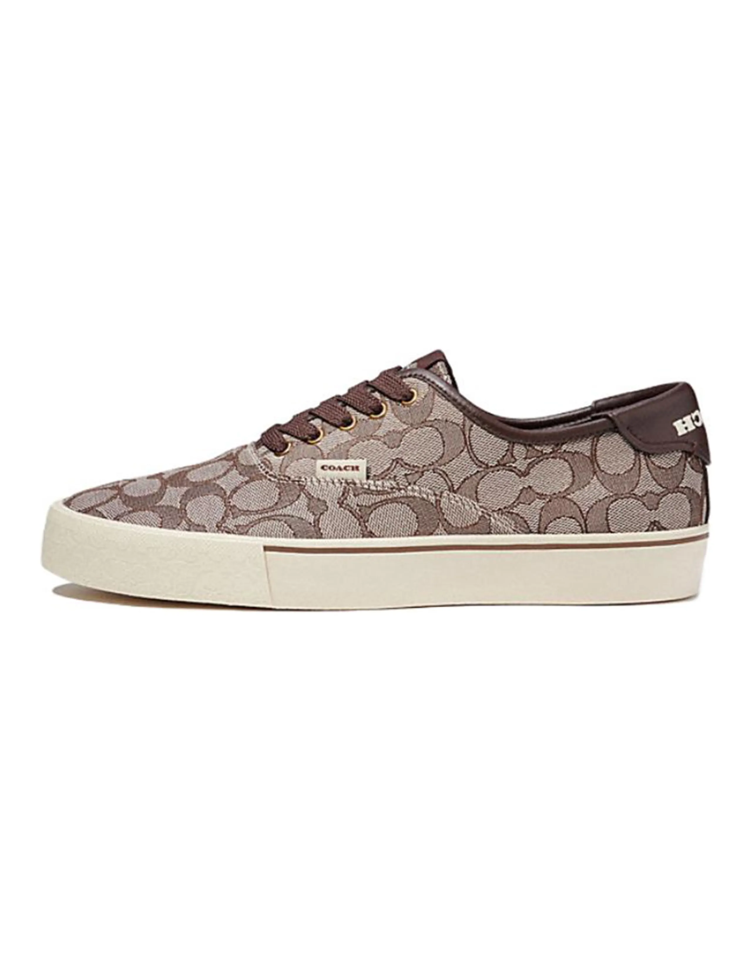 COACH Canvas Shoes Men Low-Top Brown