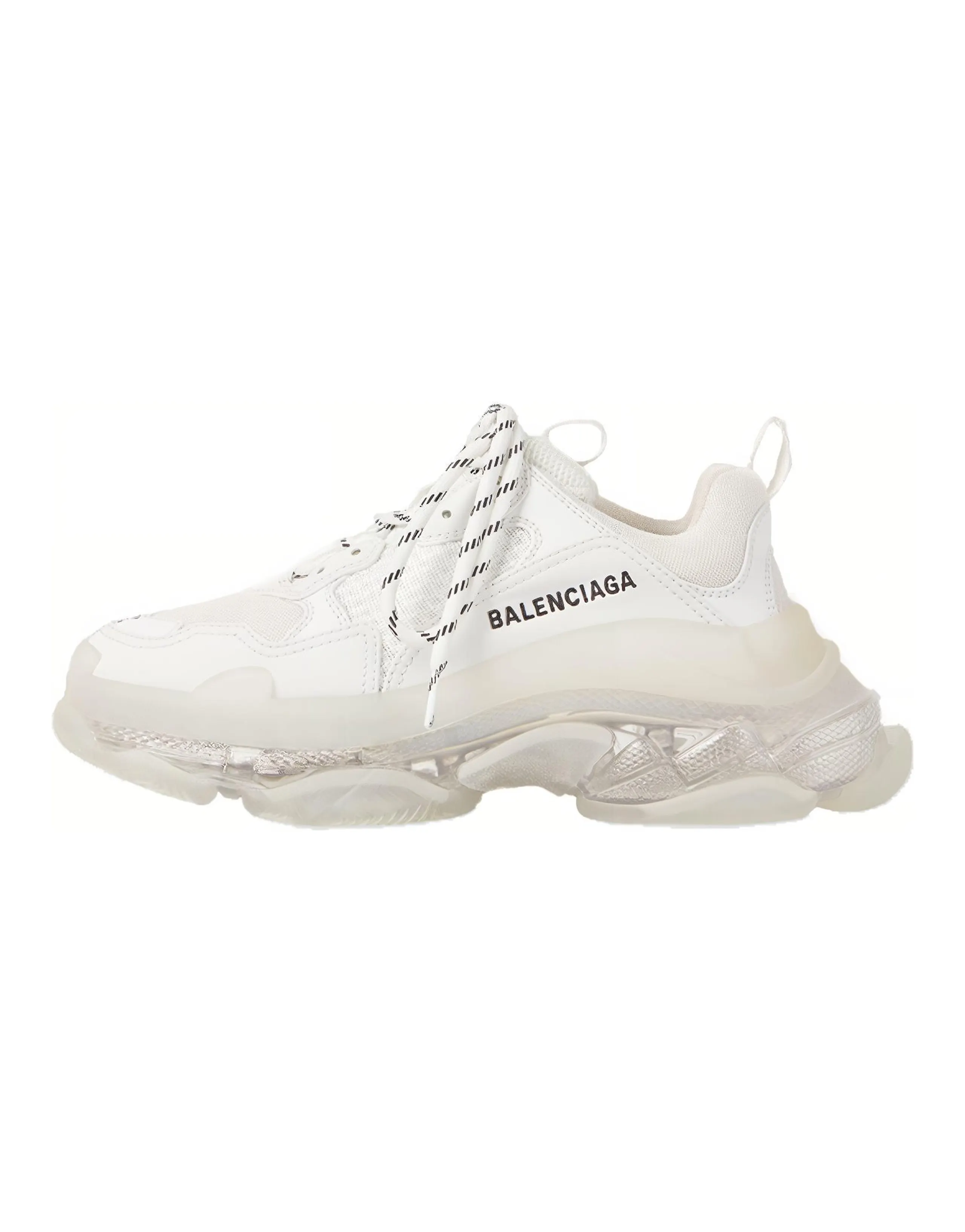 Balenciaga Triple S Clear Sole White Women's