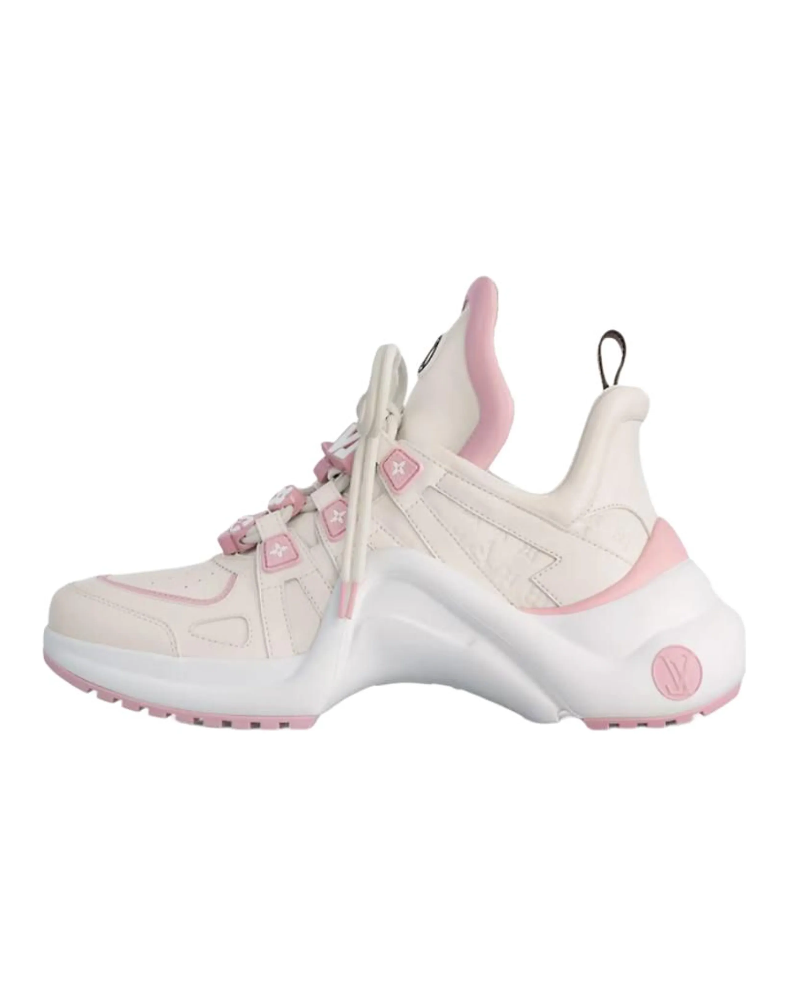 LOUIS VUITTON Casual Shoes Women's Low-Top White Pink