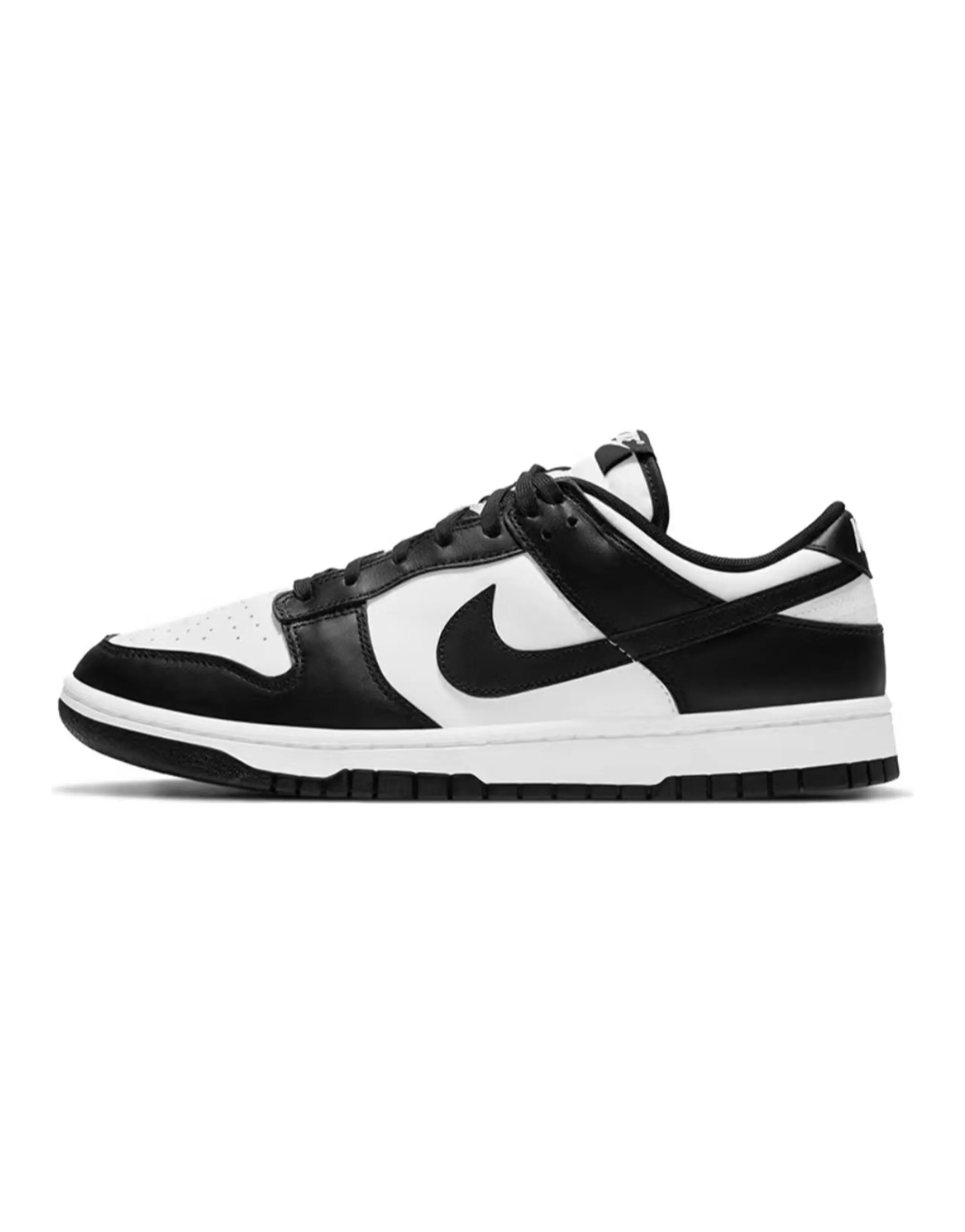 Nike Dunk Low-Top Skateboard Shoes GS Black White Gray