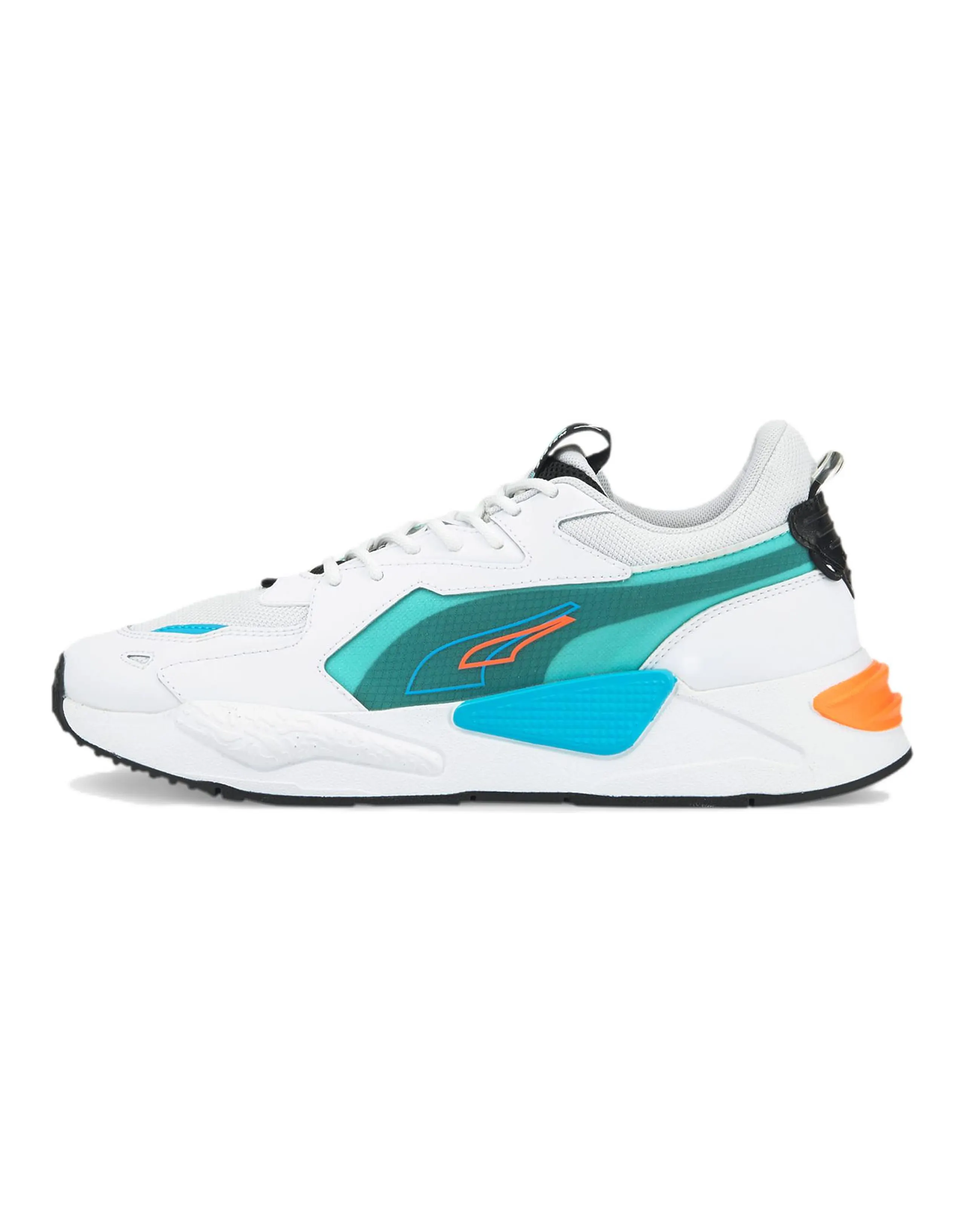 PUMA Rs X Split Athleisure Casual Sports Shoe Unisex White Blue Green 'White Blue'