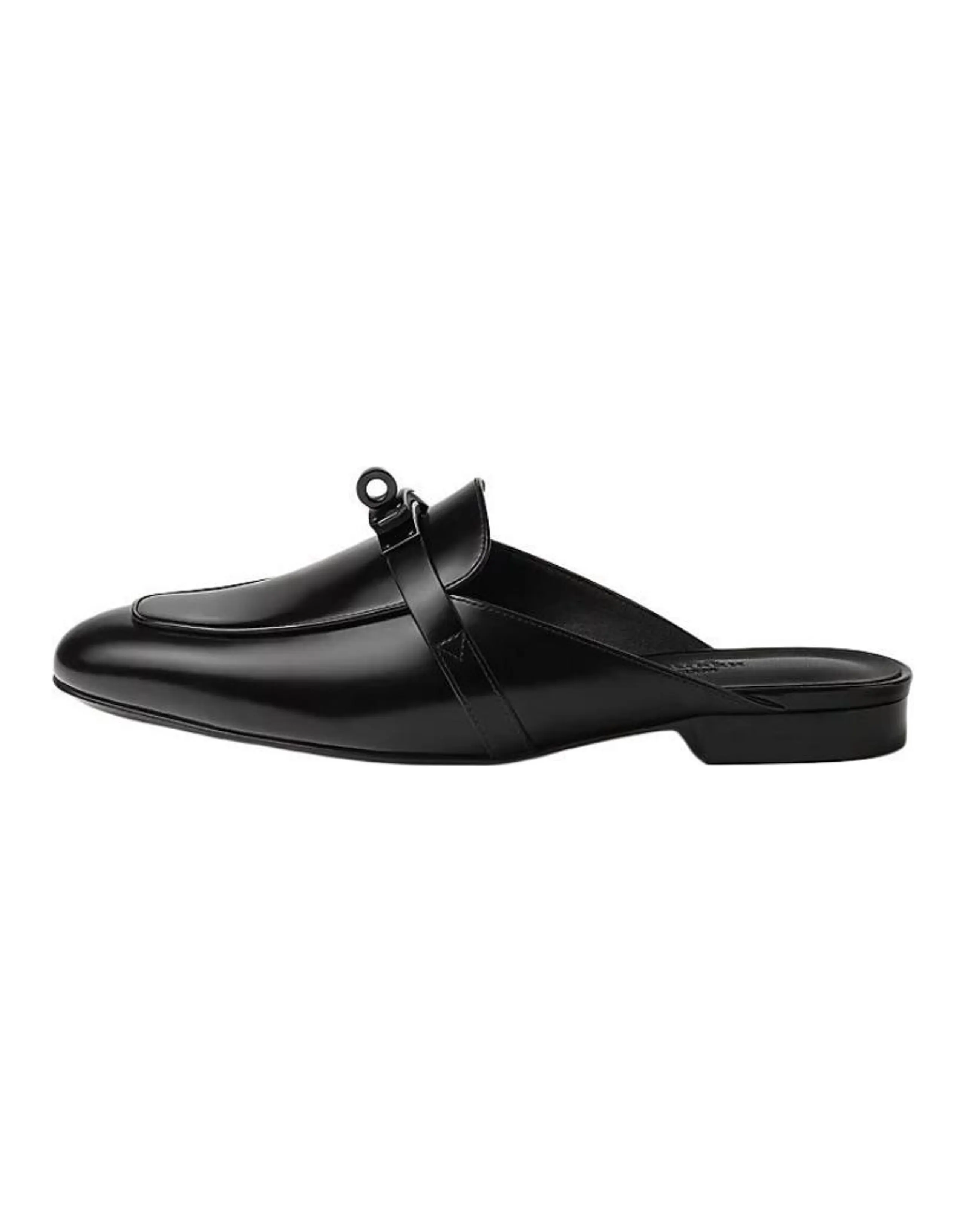 HERMES Oz Wrap-toe Slippers Women's Black