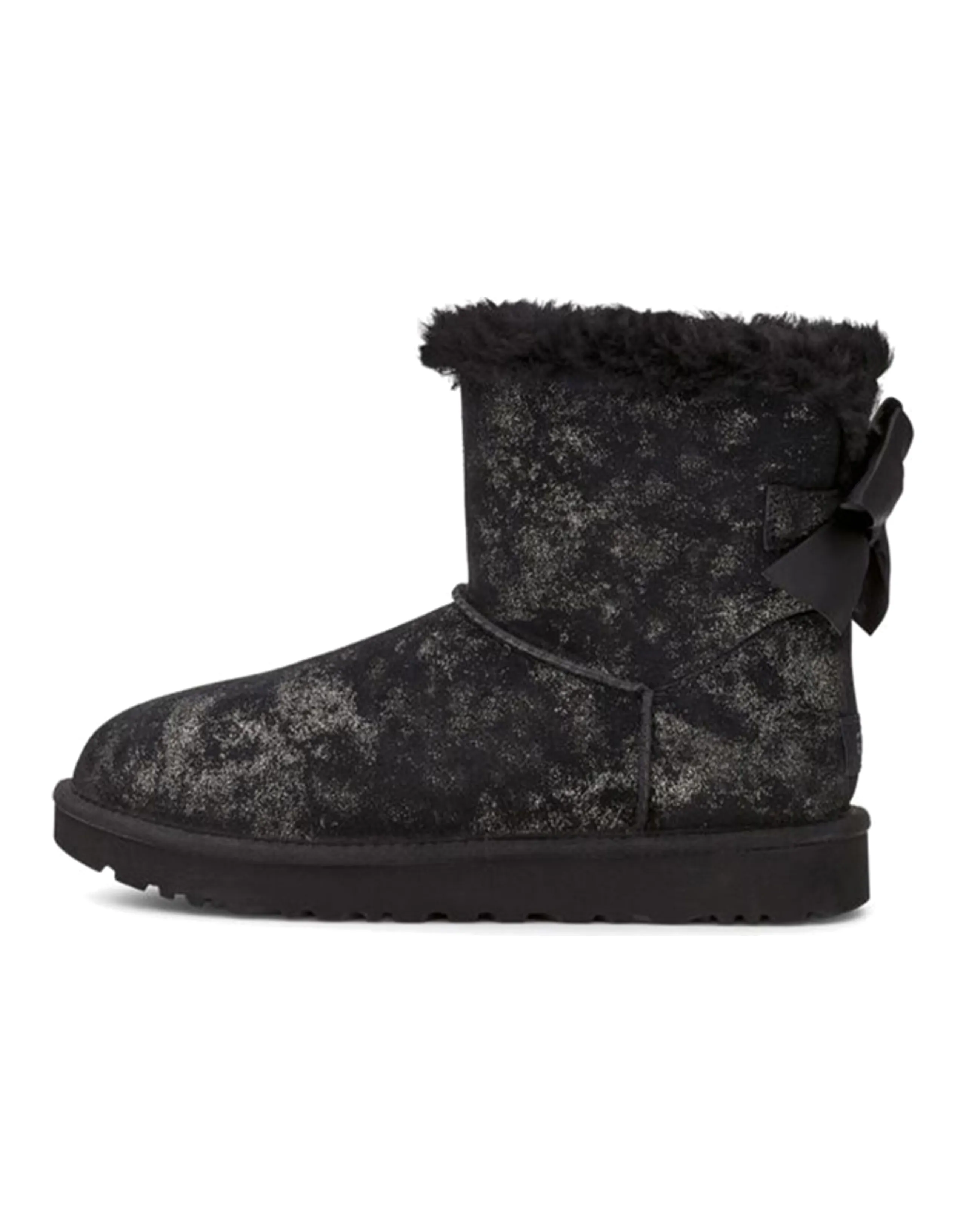UGG Mini Bailey Bow Glimmer Black Women's