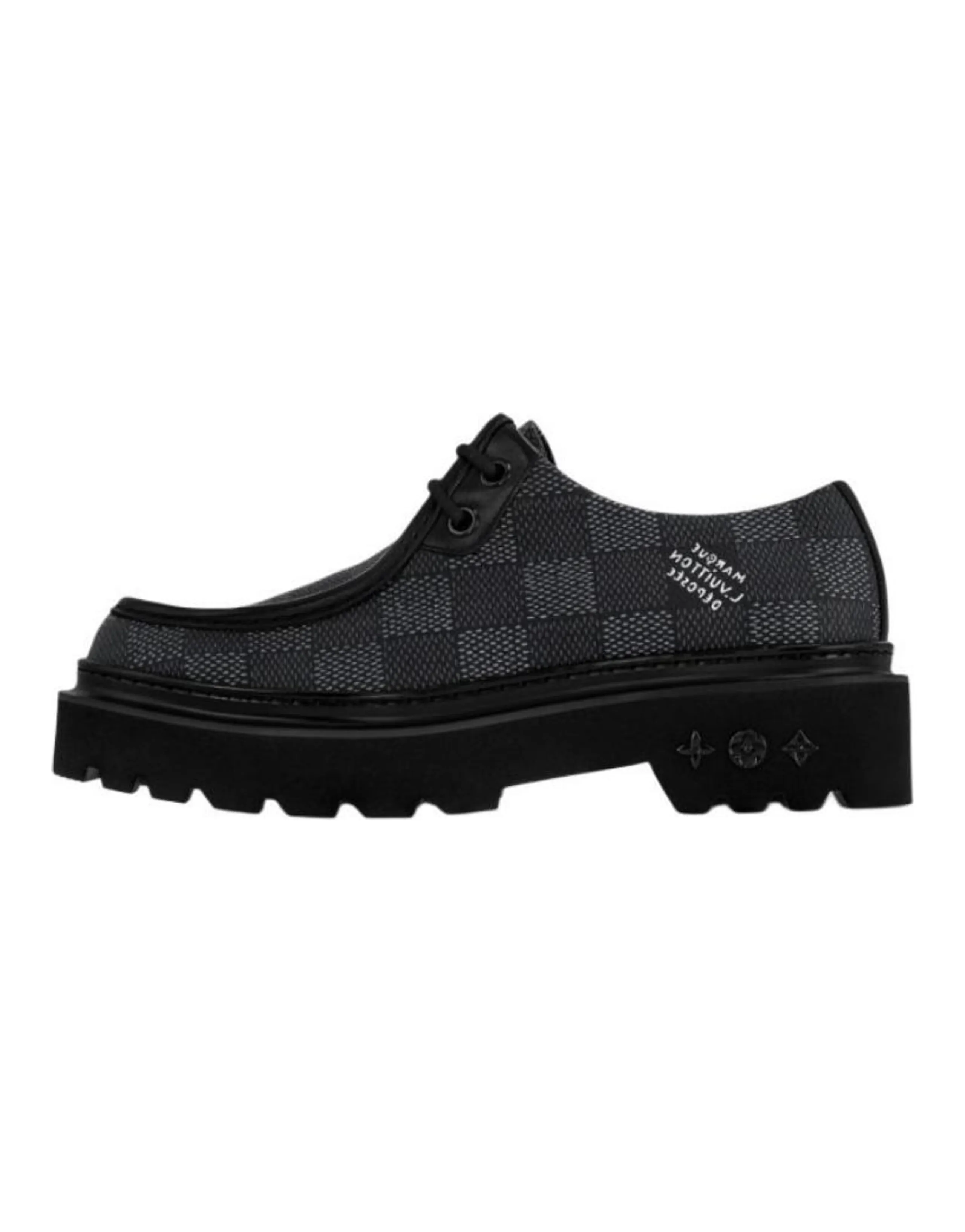 LOUIS VUITTON Ranger Derby Ebene Casual Shoes Men's Black