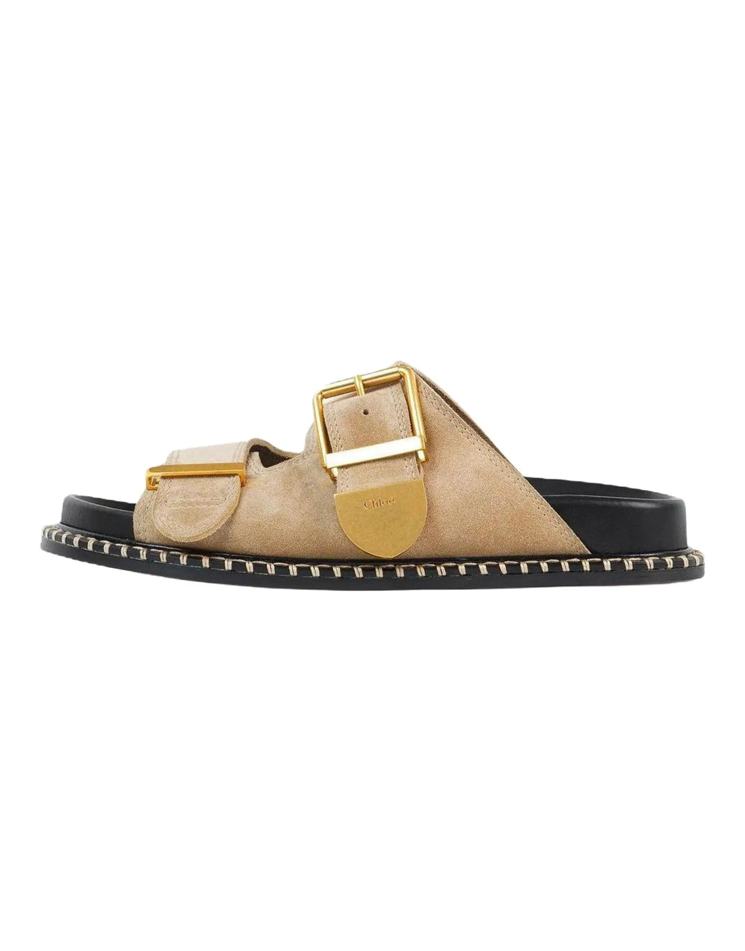 Chloe Rebecca Comfortable Minimalist Slide Sandals Women's Brown